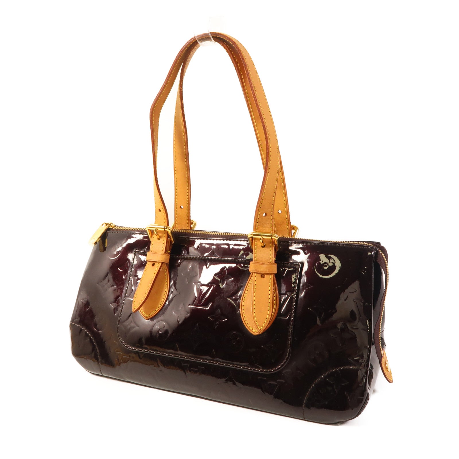 LOUIS VUITTON Vernis Rosewood Avenue金扣手挽袋