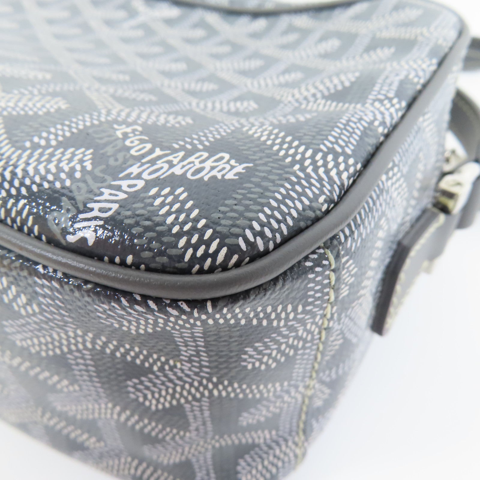 GOYARD 塗層帆布Sac Cap Vert銀扣肩背袋