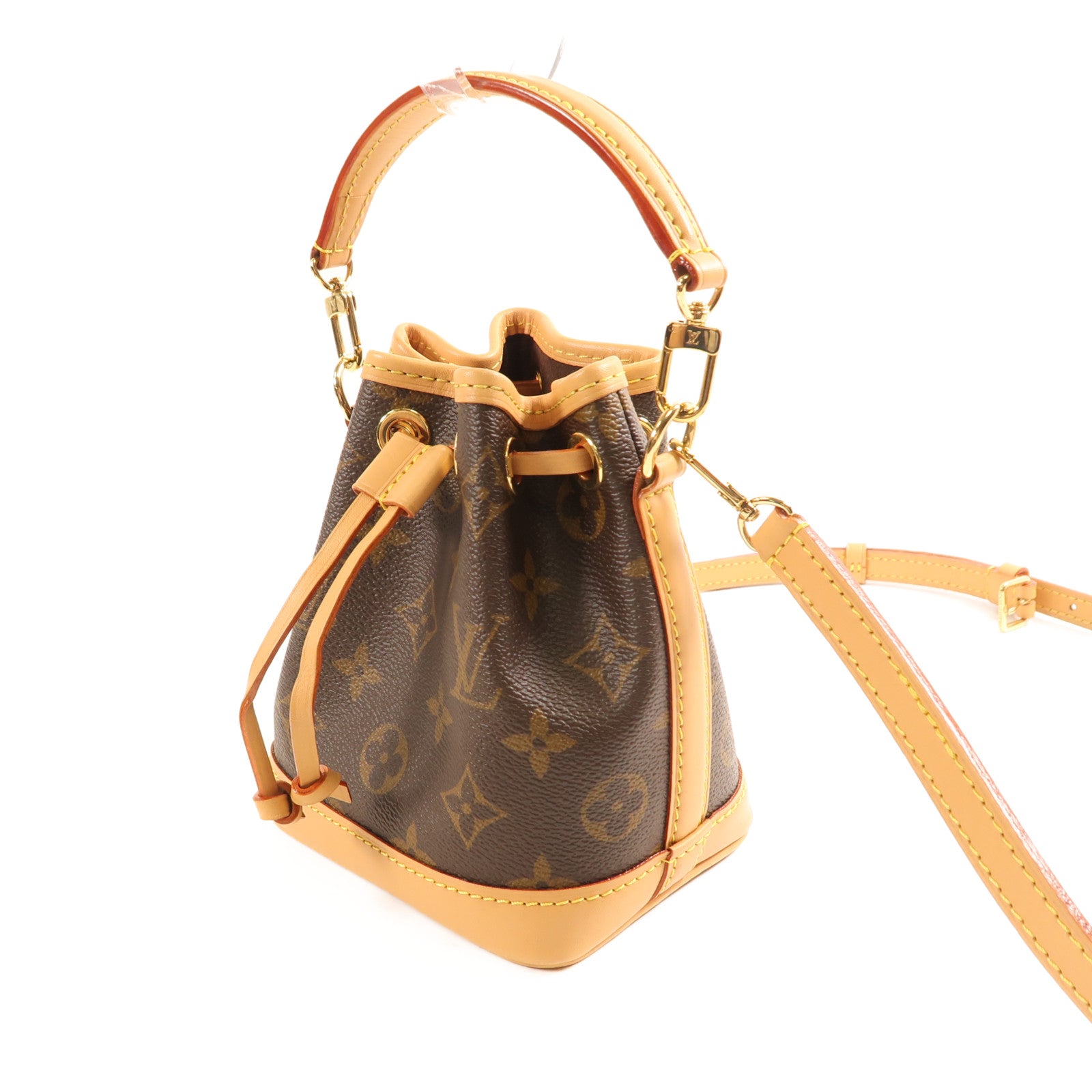 LOUIS VUITTON Monogram Nano Noe金扣手挽肩背兩用袋