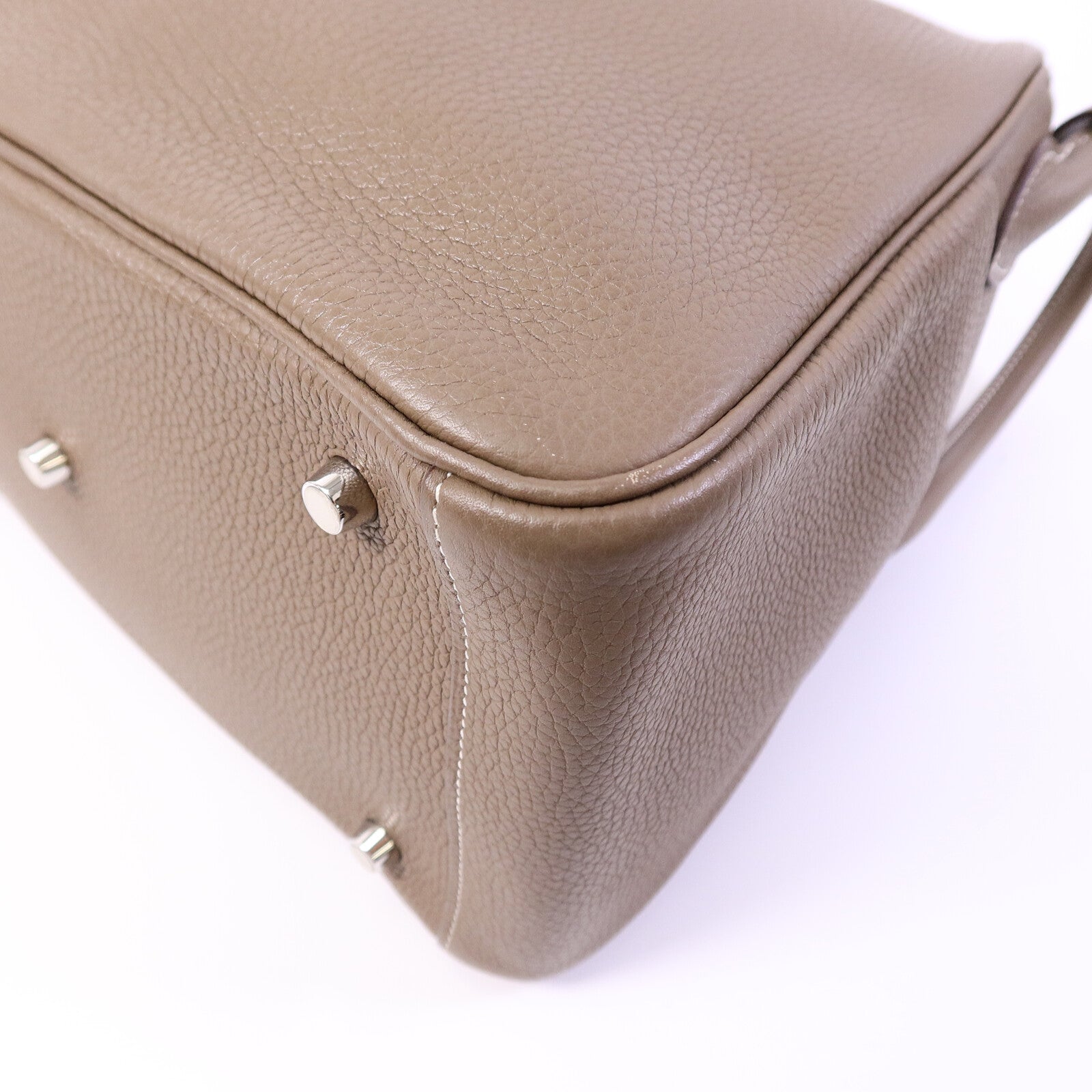 HERMES Clemence皮革Lindy 30手挽肩背兩用袋Etoupe