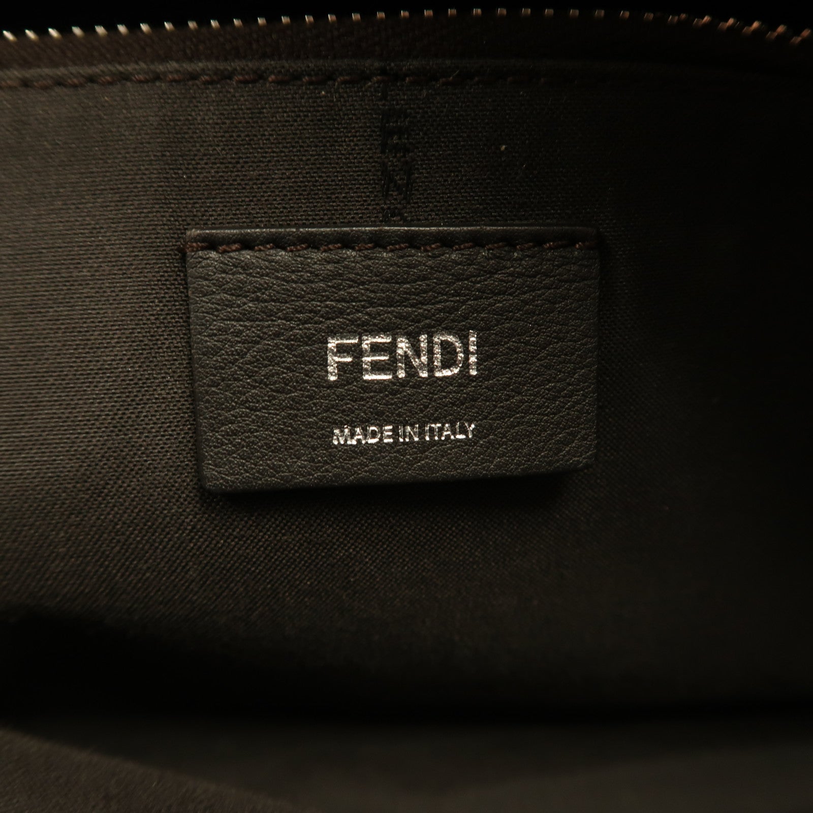 FENDI 牛皮皮革By The Way銀扣手挽肩背兩用袋黑色