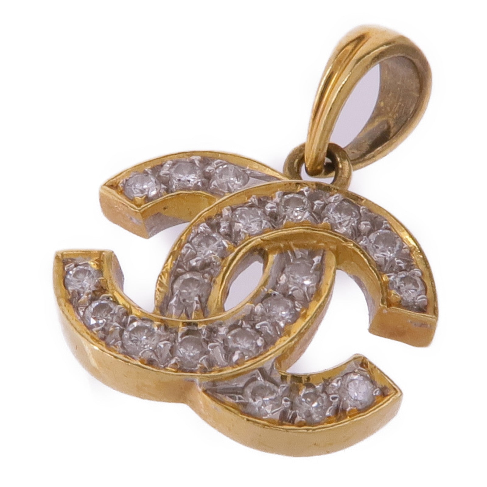 JEWELRY 18K黃金/白金Diamond Pendant Top鑽石吊墜