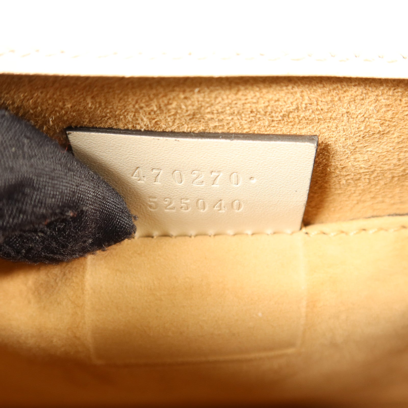 GUCCI 牛皮皮革Sylvie金扣手挽肩背兩用袋