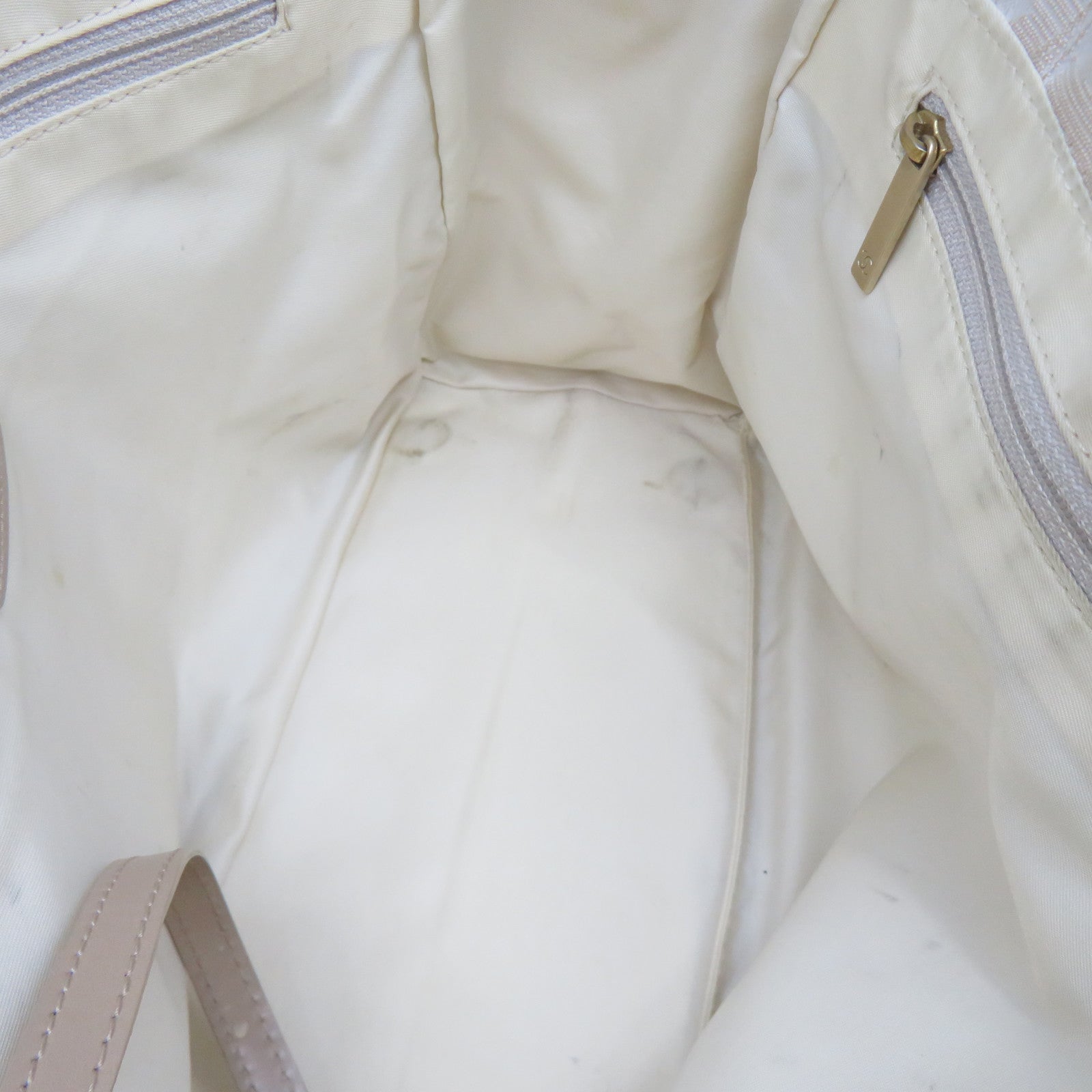 CHANEL 【激減優惠】帆布New Travel Line Totebag金扣肩背袋杏色