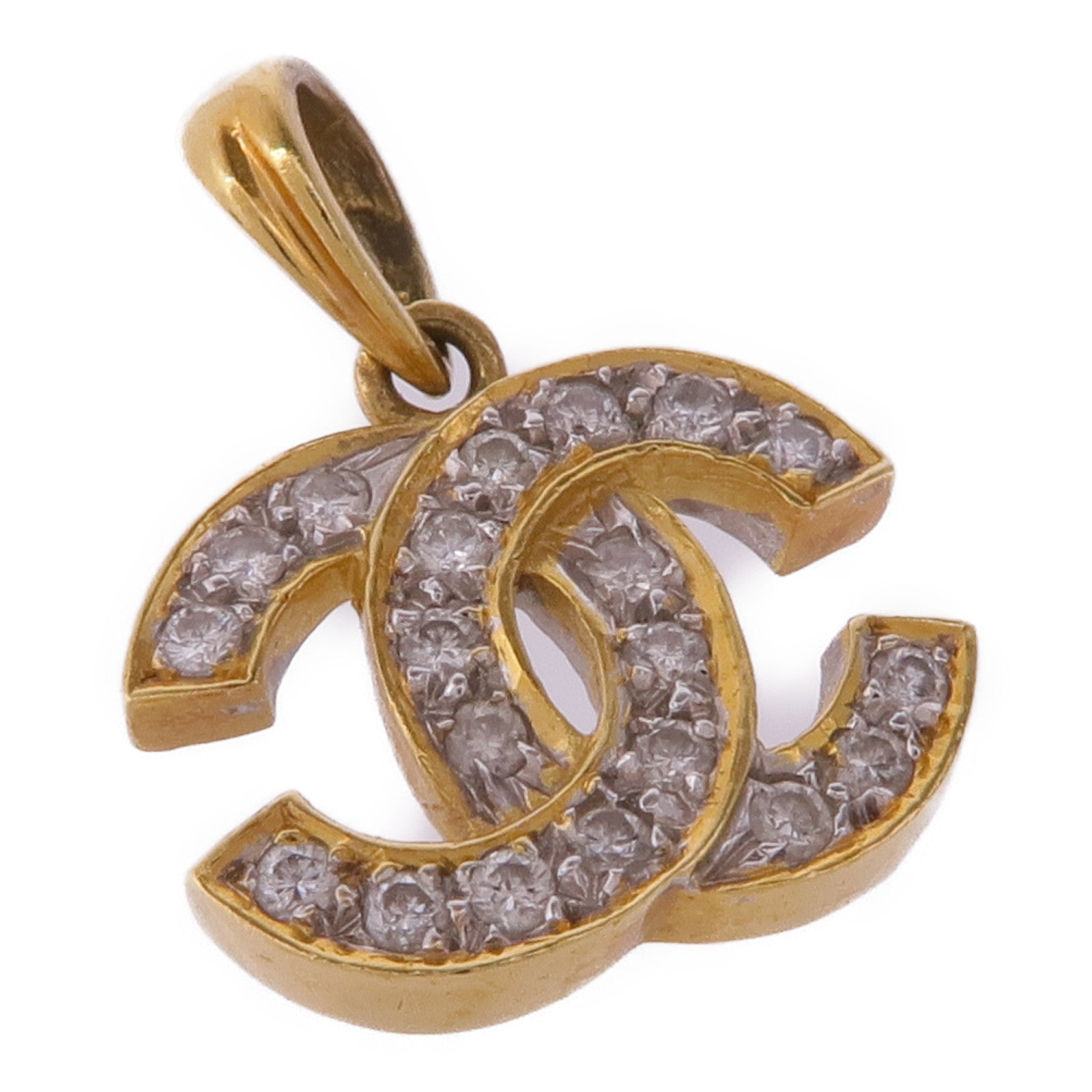 JEWELRY 18K黃金/白金Diamond Pendant Top鑽石吊墜