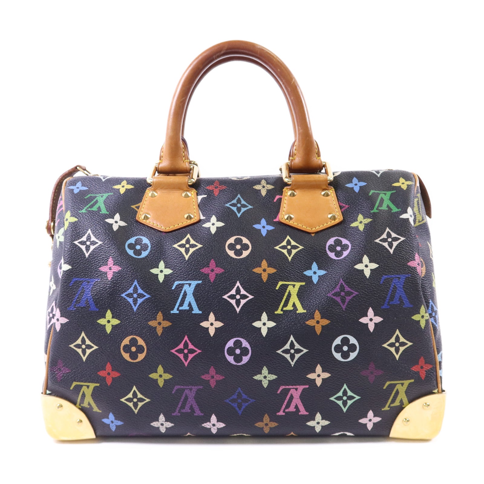 LOUIS VUITTON Monogram Multicolore Speedy 30金扣手挽袋