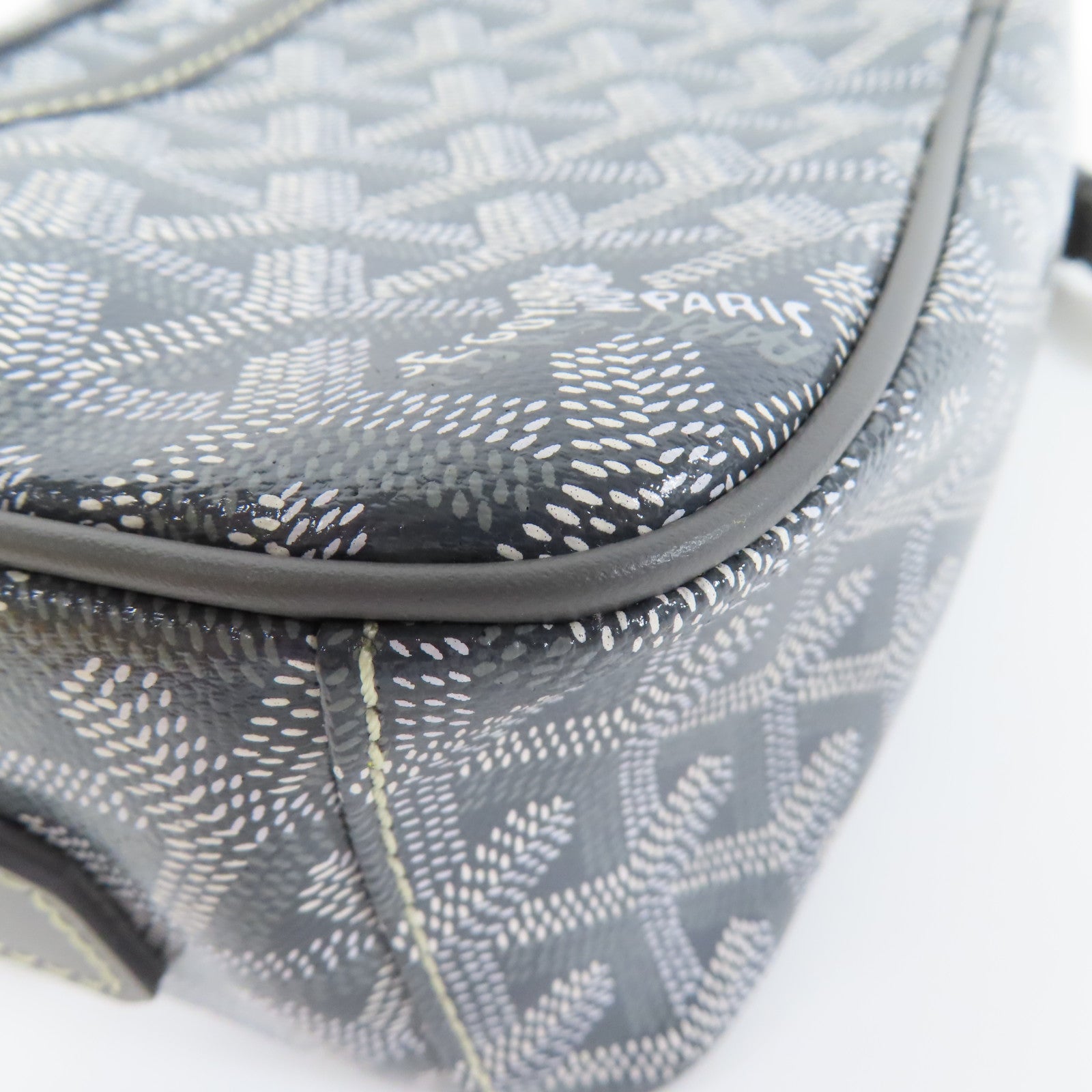 GOYARD 塗層帆布Sac Cap Vert銀扣肩背袋