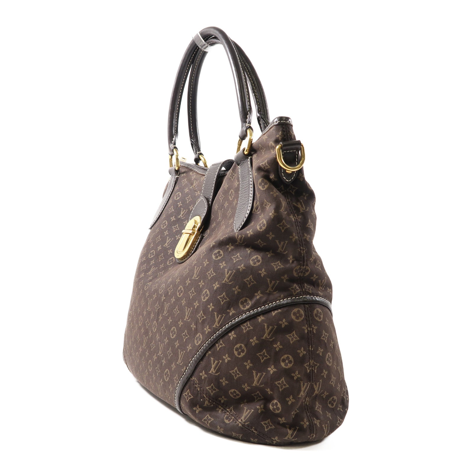 LOUIS VUITTON Monogram Idylle Elegic金扣手挽肩背兩用袋啡色