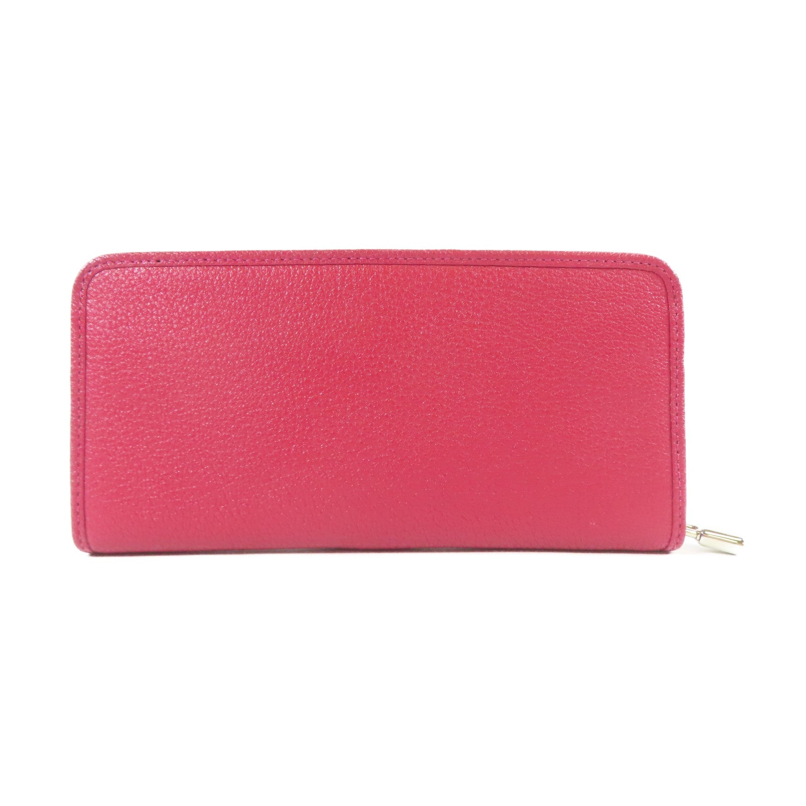 LOEWE 【激減優惠】牛皮皮革Long Wallet銀扣長錢包紅色