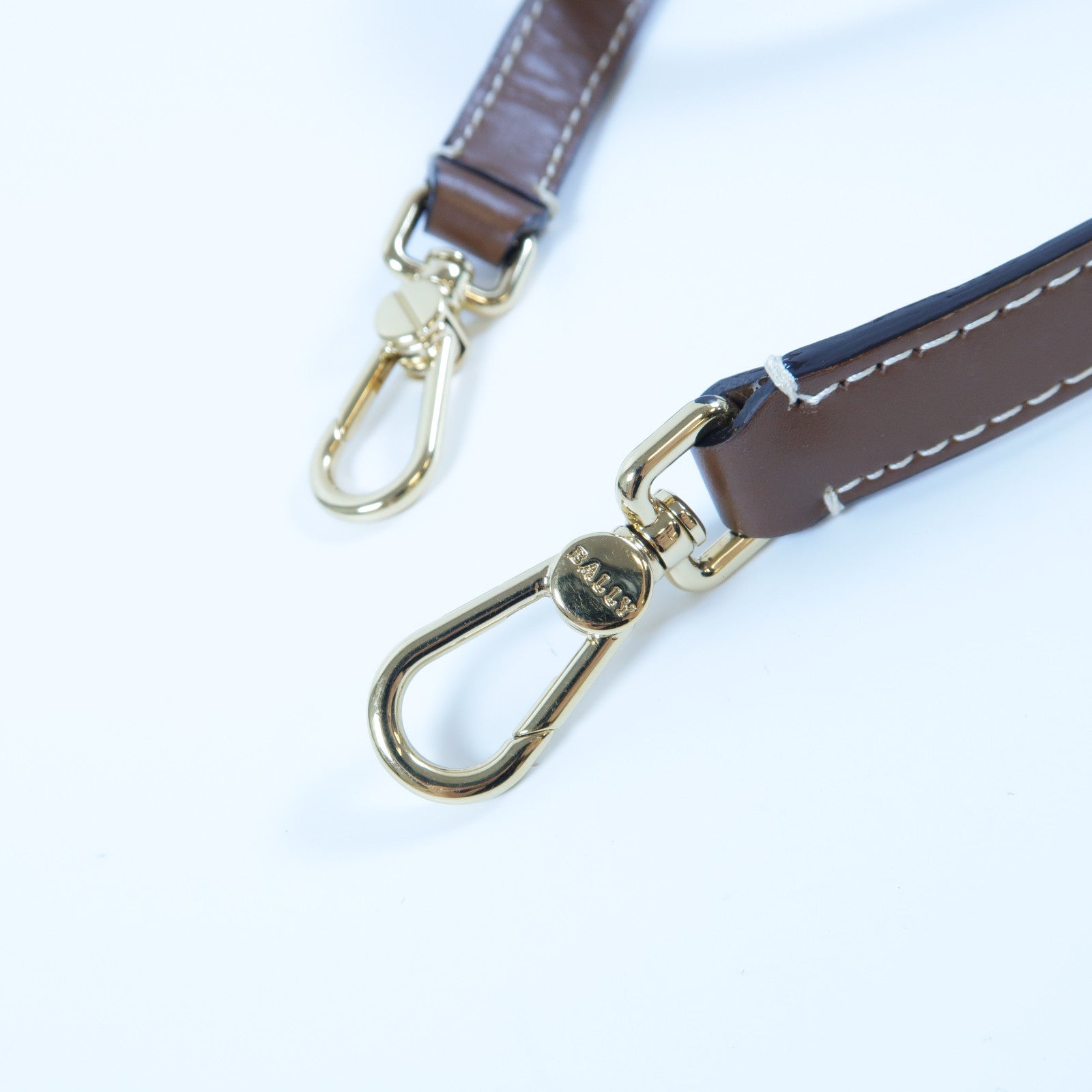 BALLY 牛皮皮革Mini Tote Bag金扣手挽肩背兩用袋啡色
