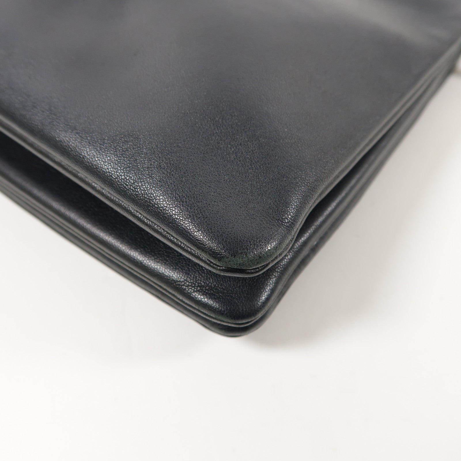 CELINE 羊皮皮革Trio金扣肩背袋