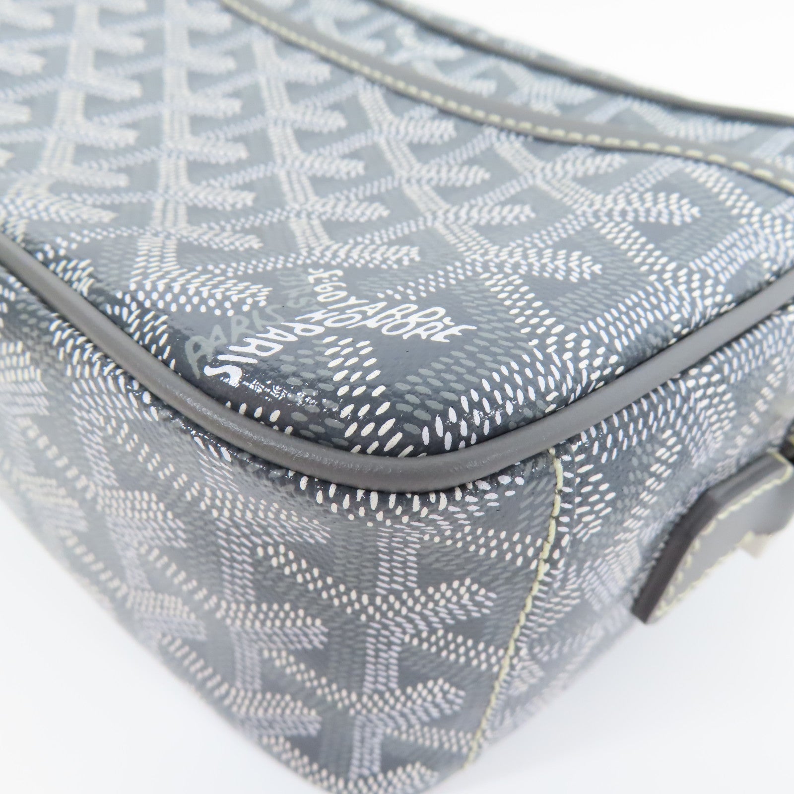 GOYARD 塗層帆布Sac Cap Vert銀扣肩背袋
