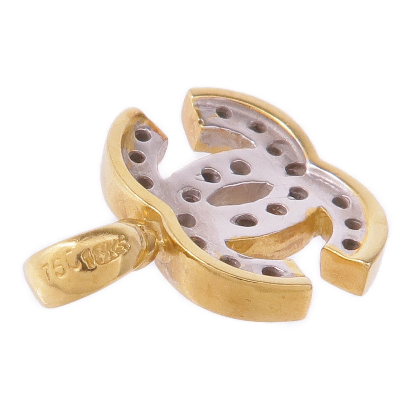 JEWELRY 18K黃金/白金Diamond Pendant Top鑽石吊墜