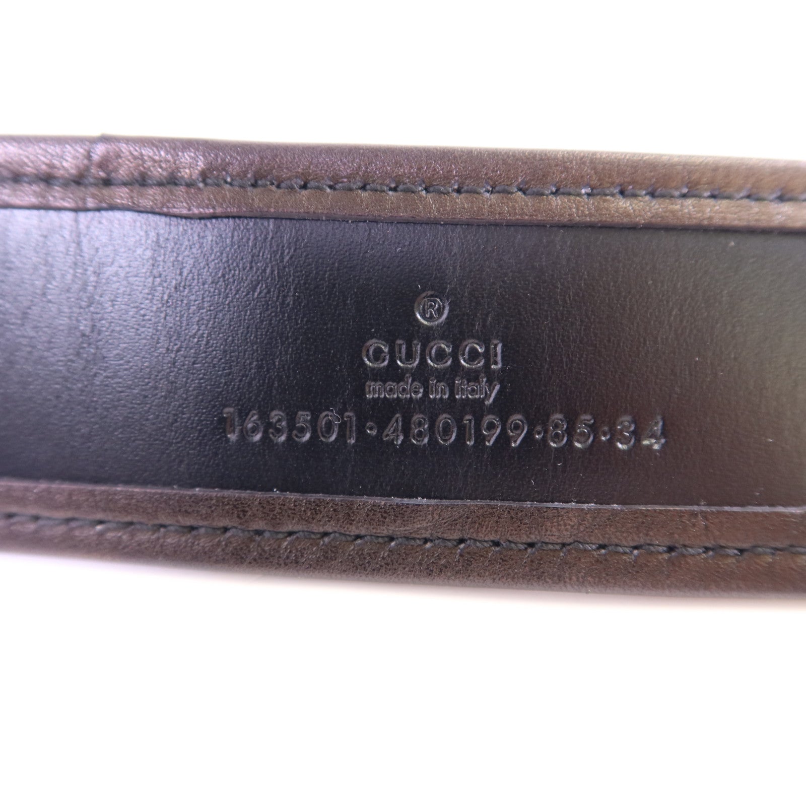 GUCCI 帆布Belt皮帶
