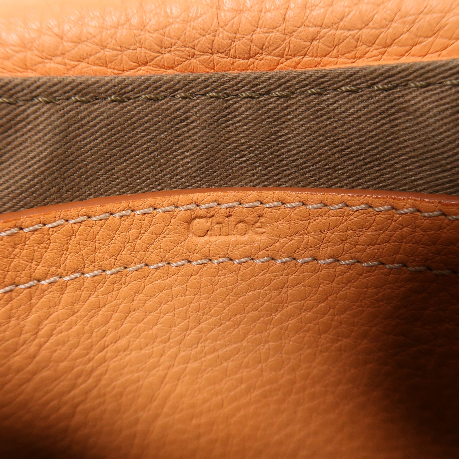 Chloe 牛皮皮革Shoulder Bag金扣肩背袋