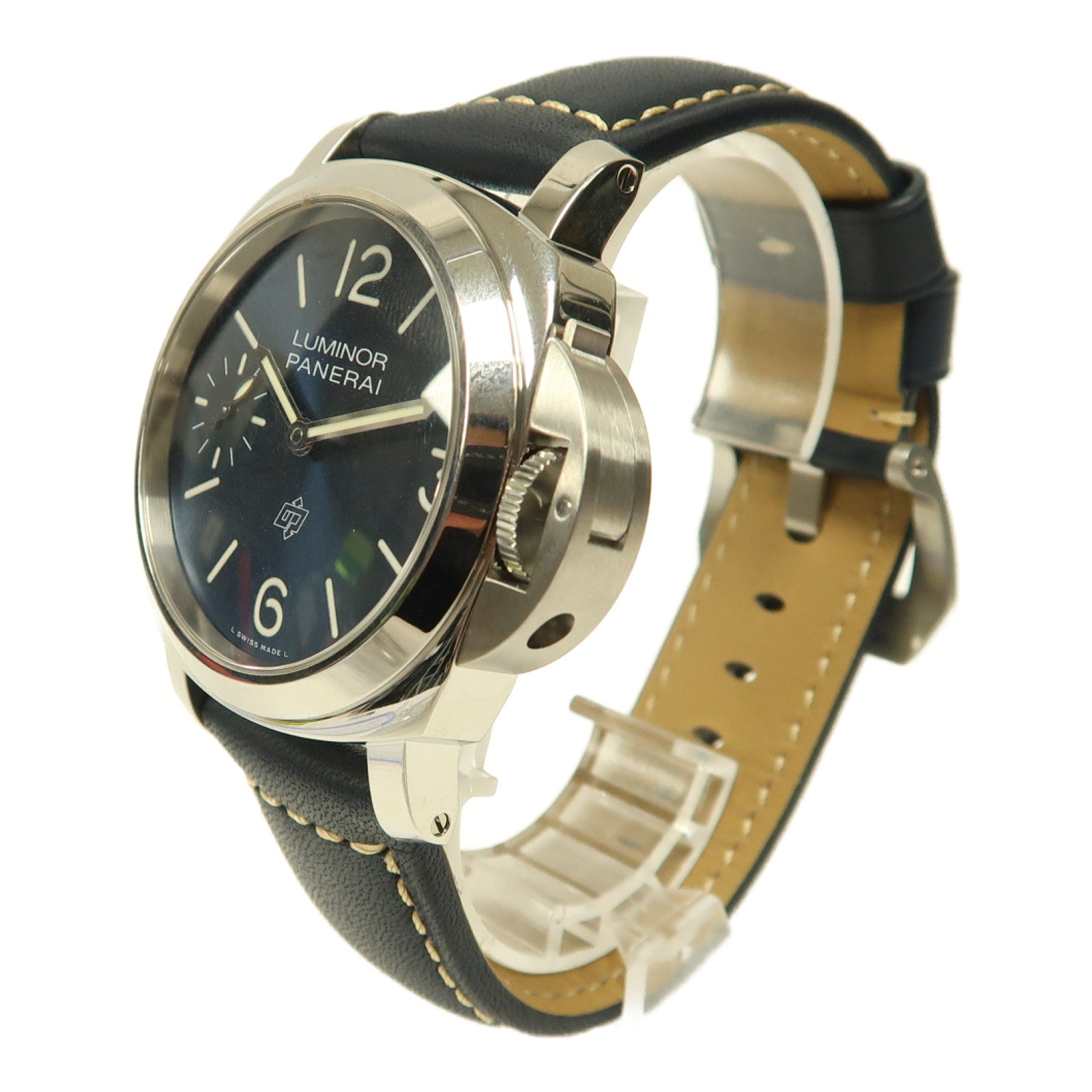 PANERAI Luminor Logo 2022不鏽鋼/橡膠手錶自動機芯深藍色