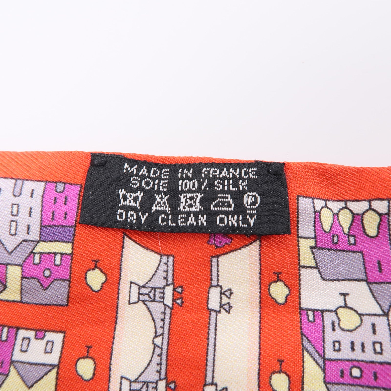HERMES 絲質Twilly絲巾紅色