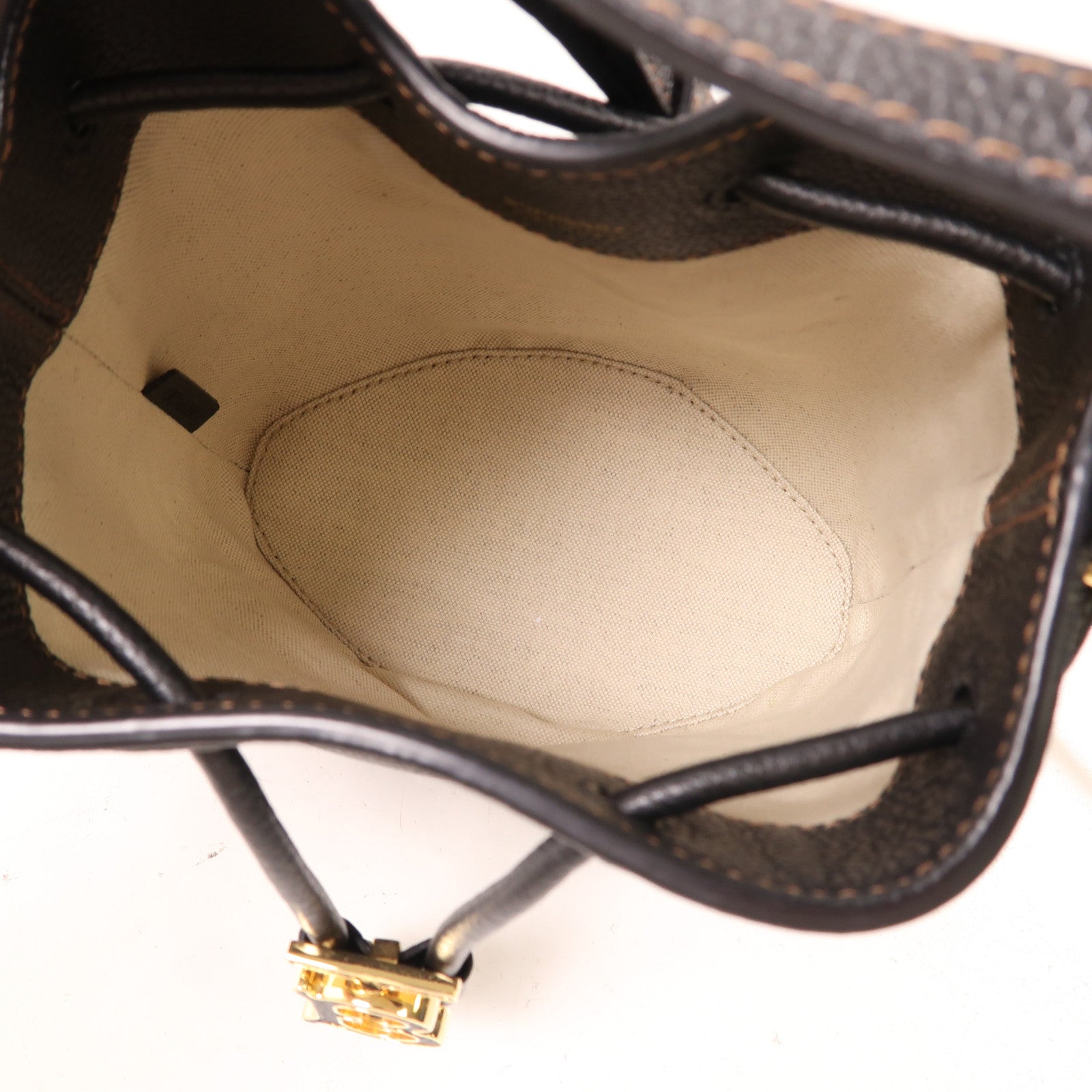 BURBERRY 牛皮皮革金扣2Way Bag手挽肩背兩用袋黑色