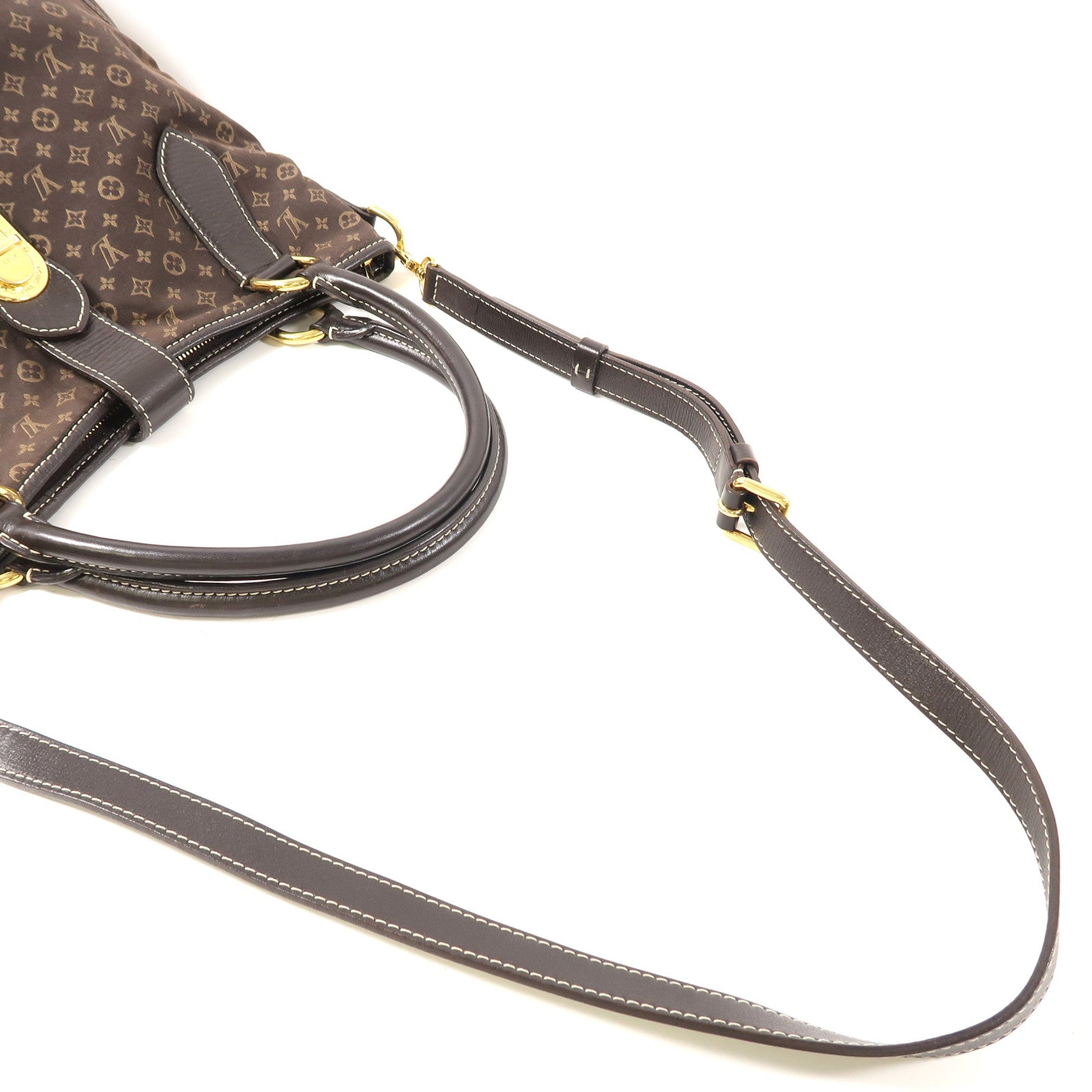 LOUIS VUITTON Monogram Idylle Elegic金扣手挽肩背兩用袋啡色