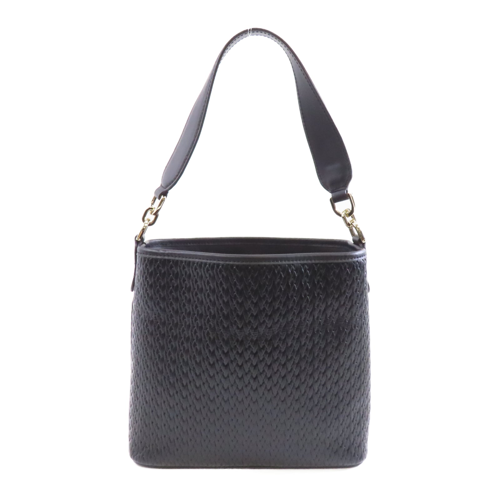 Furla 牛皮皮革2way Shoulder Bag金扣手挽肩背兩用袋黑色
