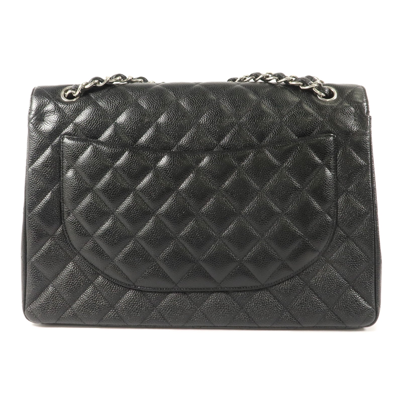 CHANEL 牛皮皮革Maxi Classic鏈帶肩背袋