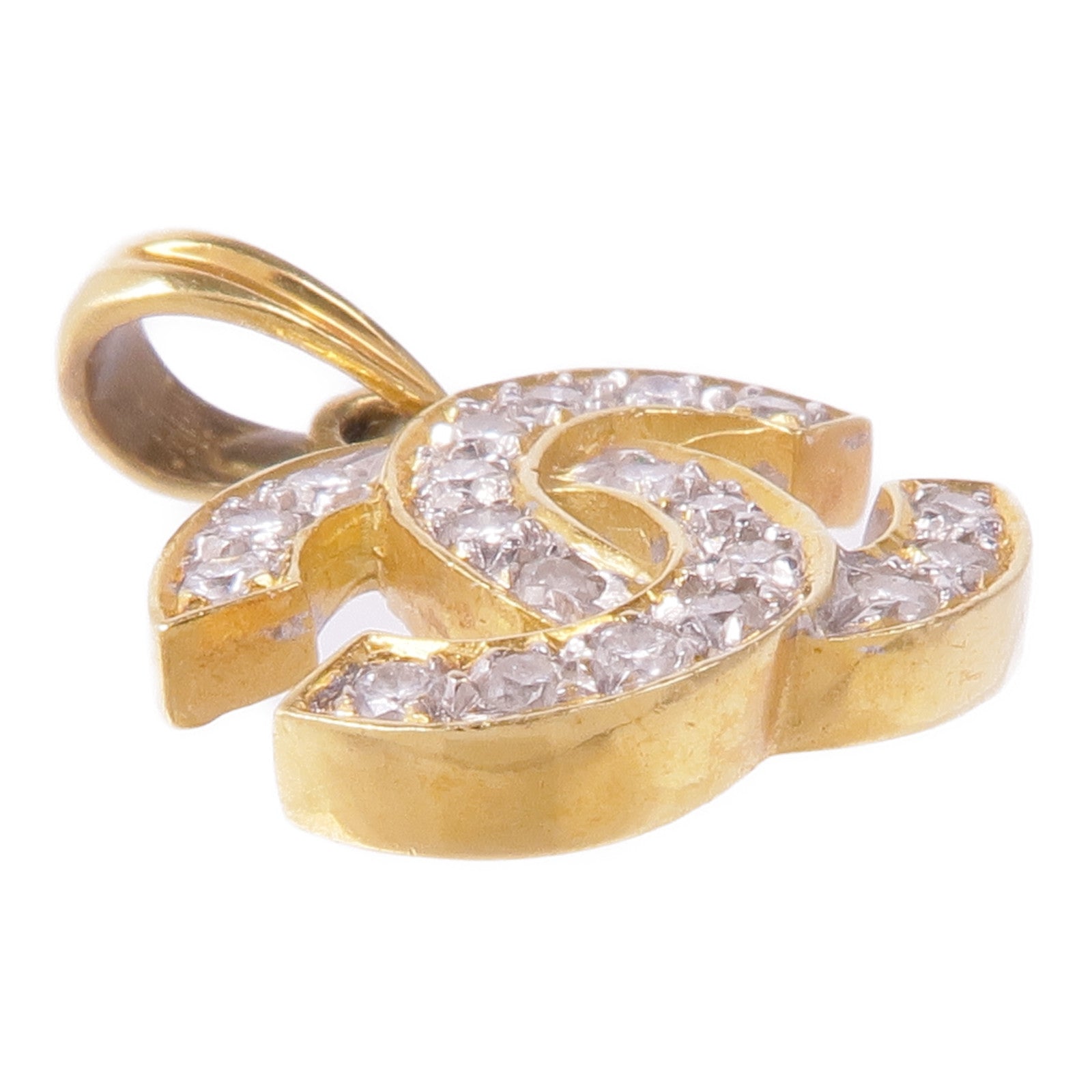 JEWELRY 18K黃金/白金Diamond Pendant Top鑽石吊墜