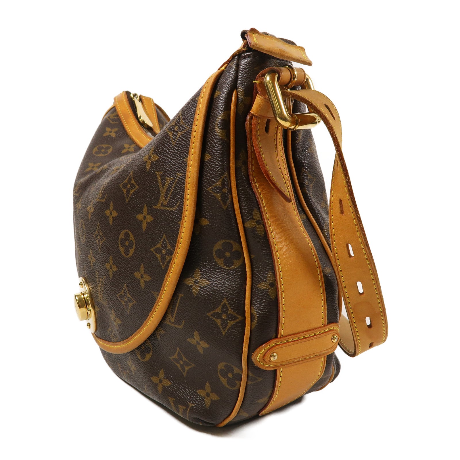 LOUIS VUITTON LV GHW Tulum GM Shoulder Bag M40075 Monogram Brown