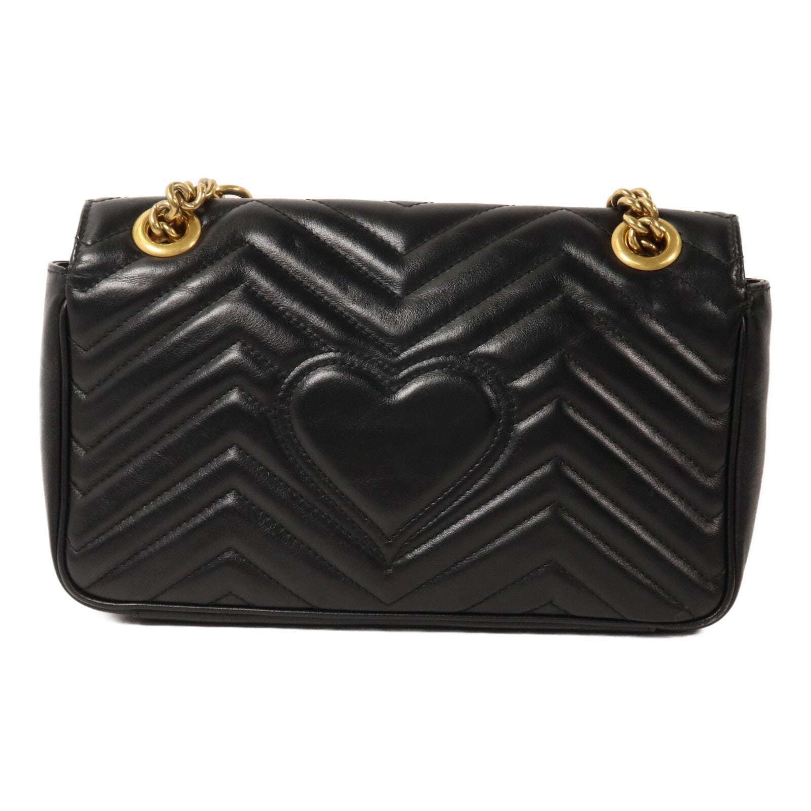 GUCCI 牛皮皮革GG Marmont Shoulder Bag鏈帶肩背袋