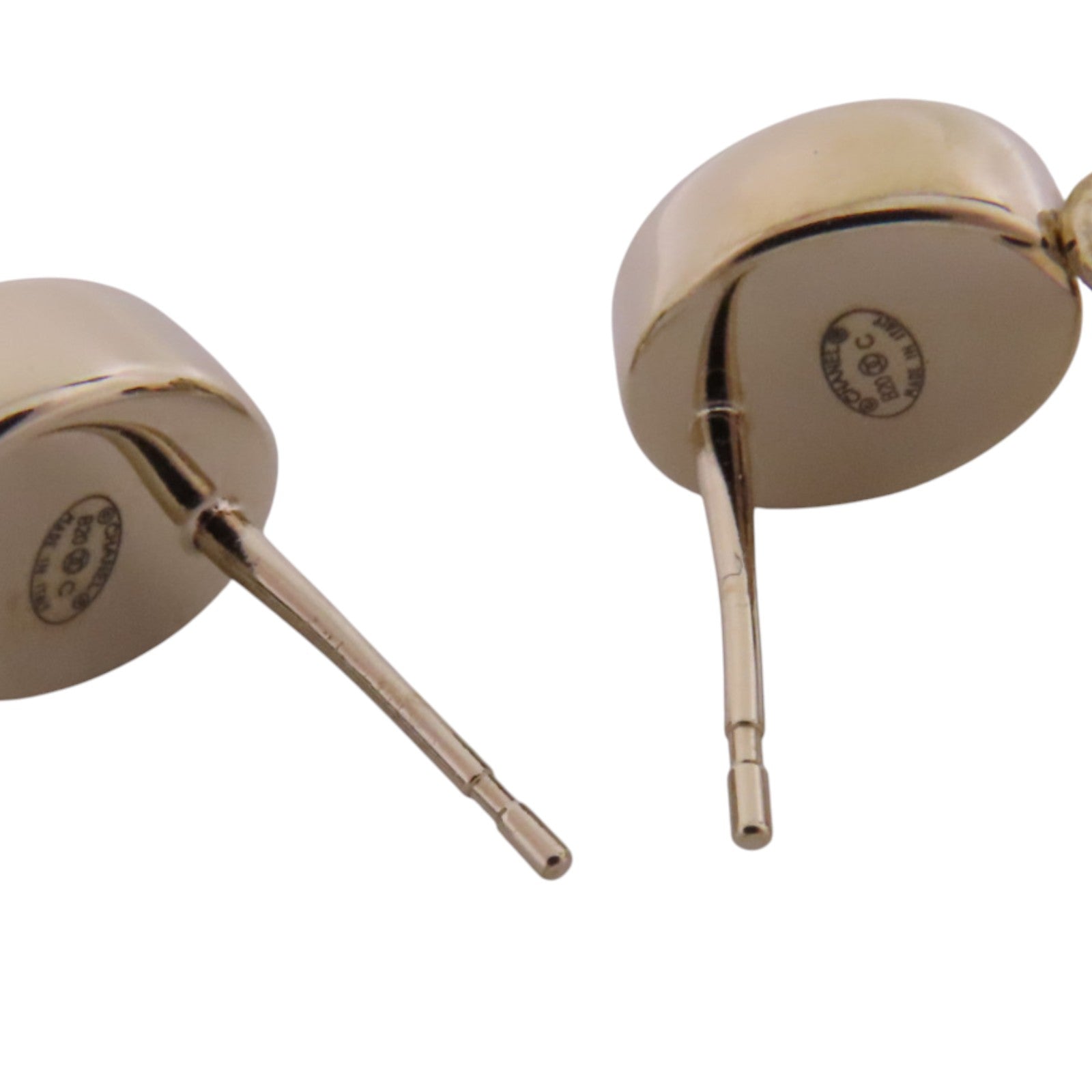 CHANEL 金屬/水鑽Earrings銀扣耳環