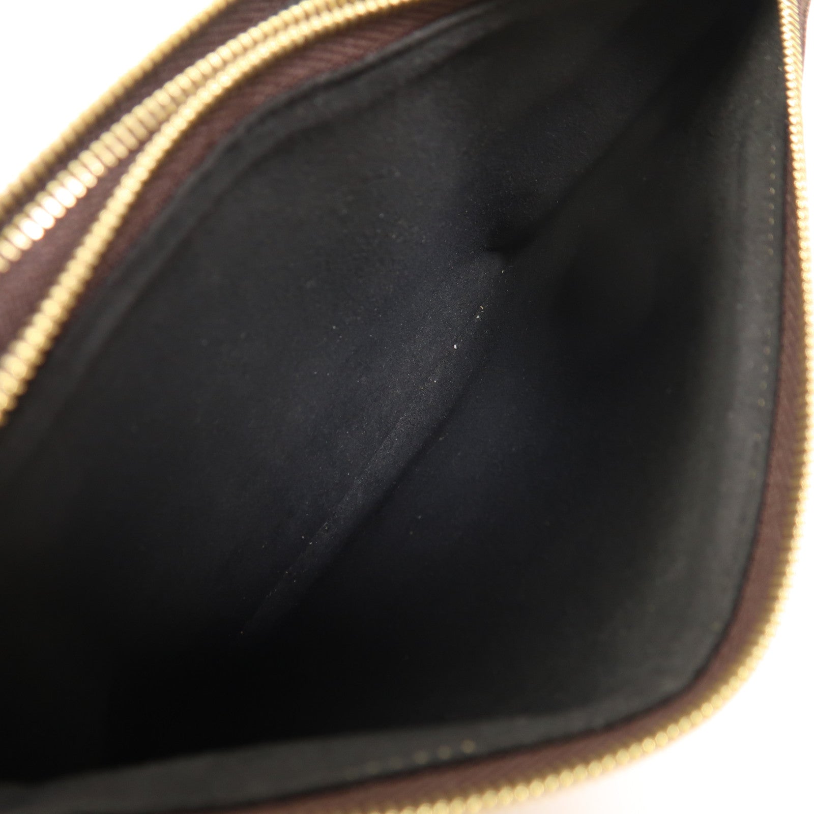 LOUIS VUITTON Monogram Giant Reverse Double Zip Pochette金扣肩背袋