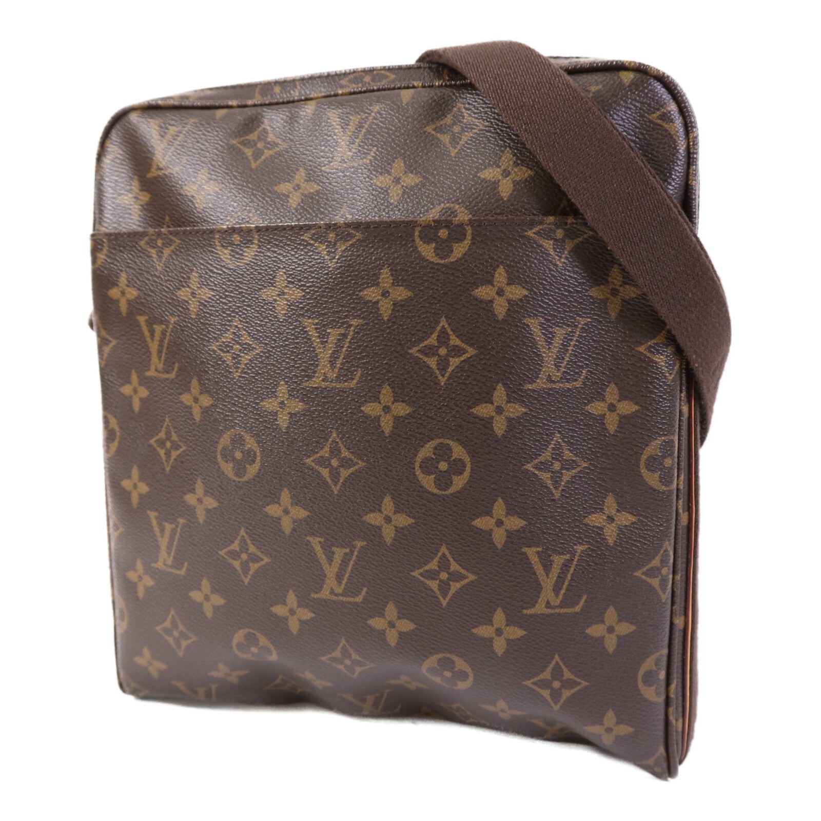 LOUIS VUITTON Monogram Trotteur Beaubourg金扣肩背袋