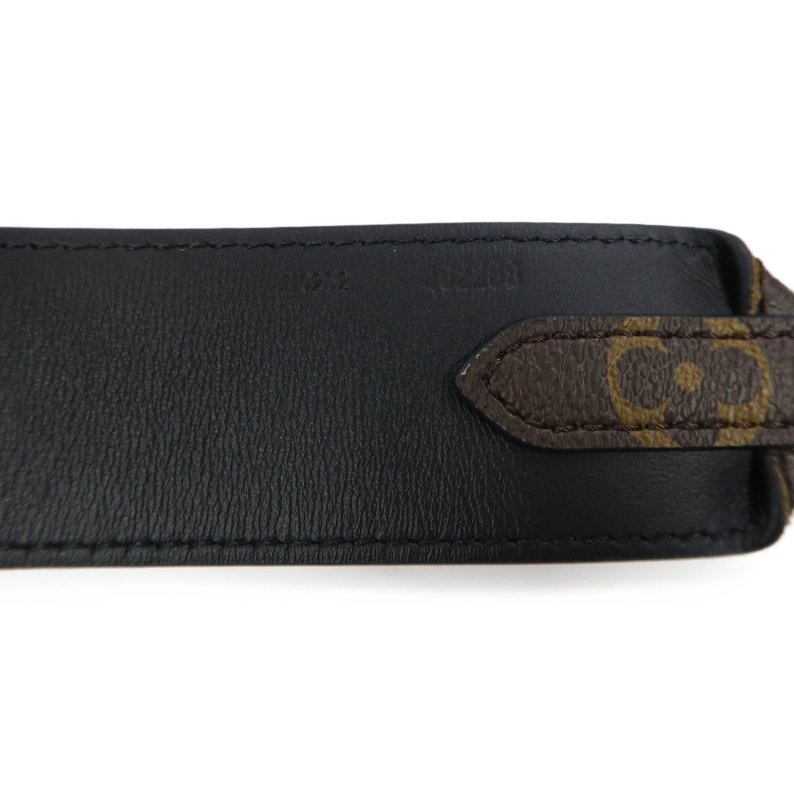 LOUIS VUITTON Monogram Shoulder Strap金扣肩帶啡色