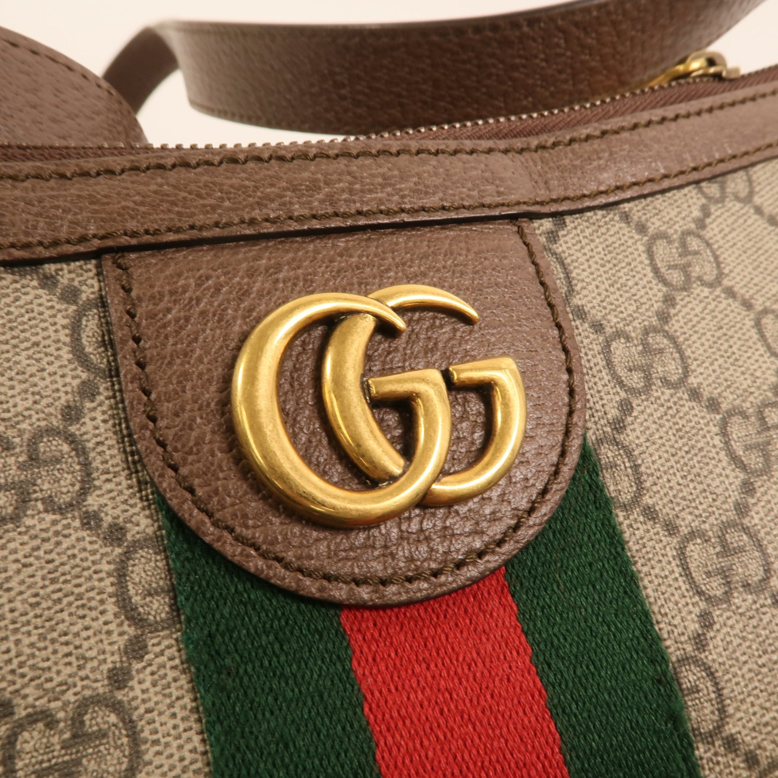 GUCCI 塗層帆布Ophidia GG Small金扣肩背袋