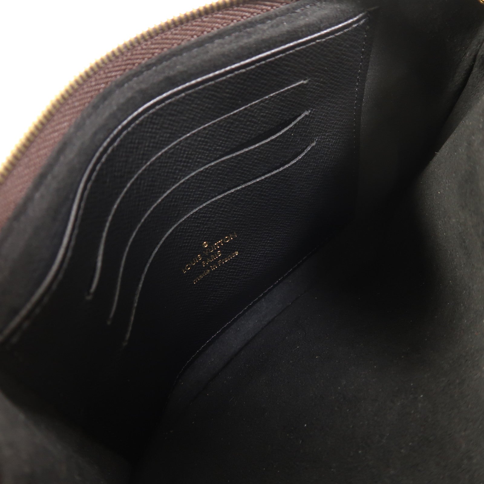 LOUIS VUITTON Monogram Giant Reverse Double Zip Pochette金扣肩背袋