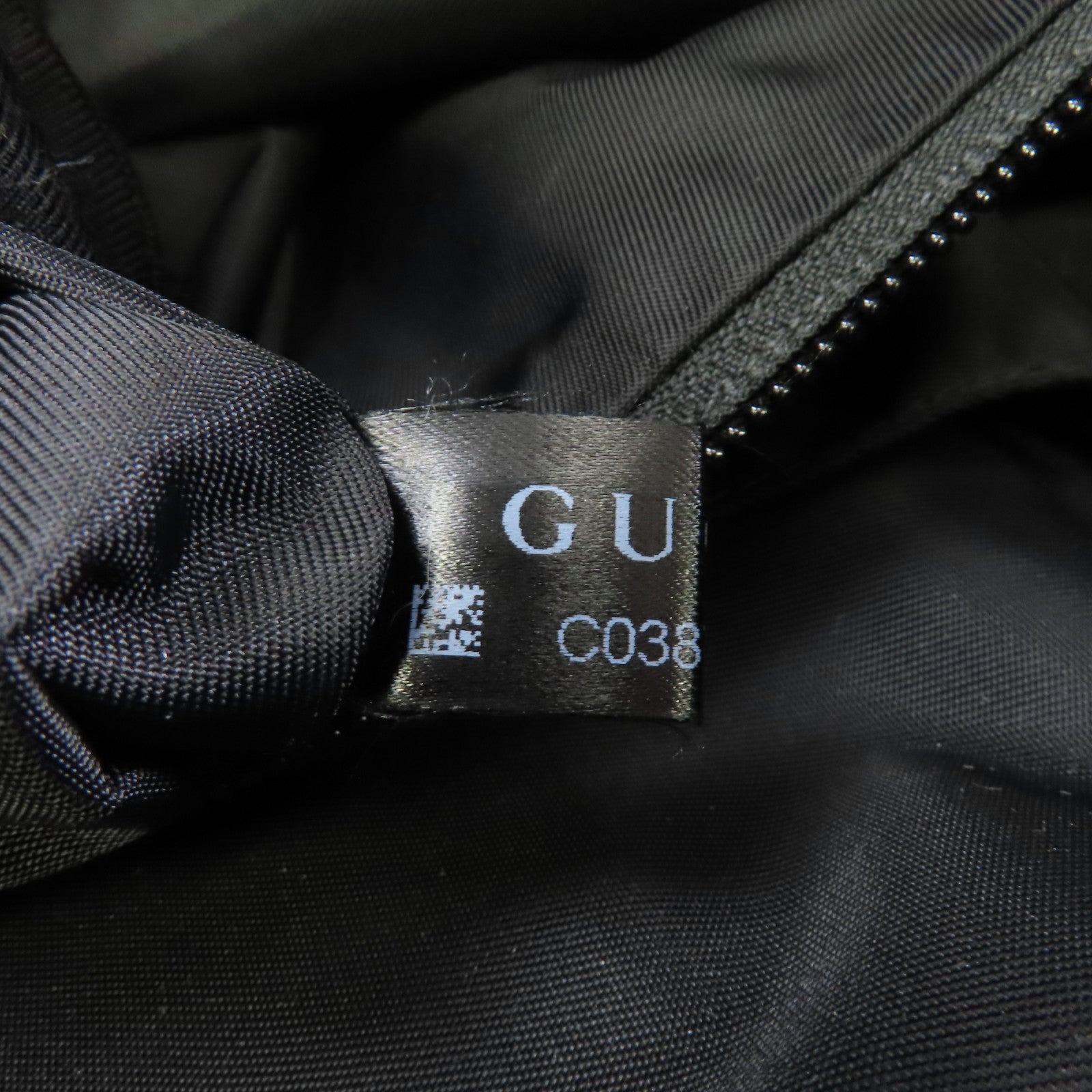 GUCCI 尼龍/皮革GG Guccissima銀扣手挽肩背兩用袋黑色