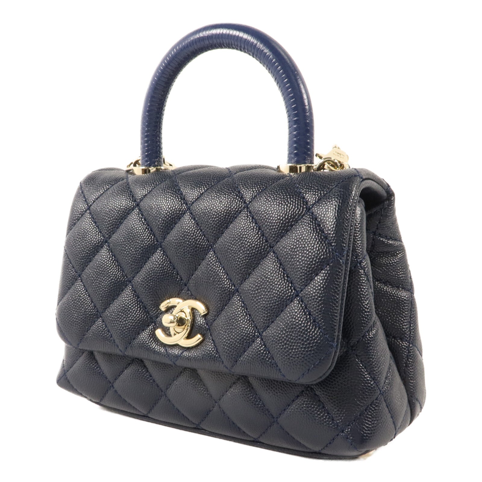 CHANEL 牛皮皮革Coco Handle Mini手挽肩背兩用袋