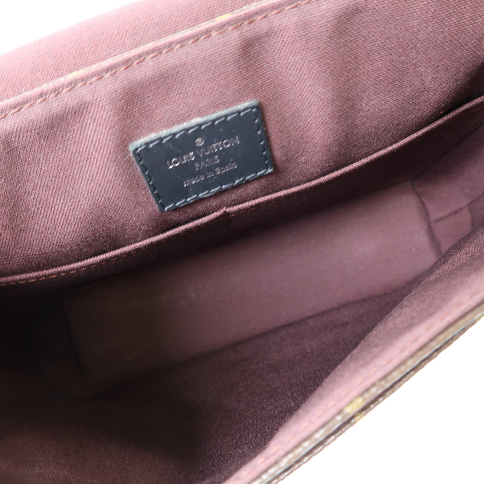 LOUIS VUITTON Monogram District PM銀扣肩背袋啡色