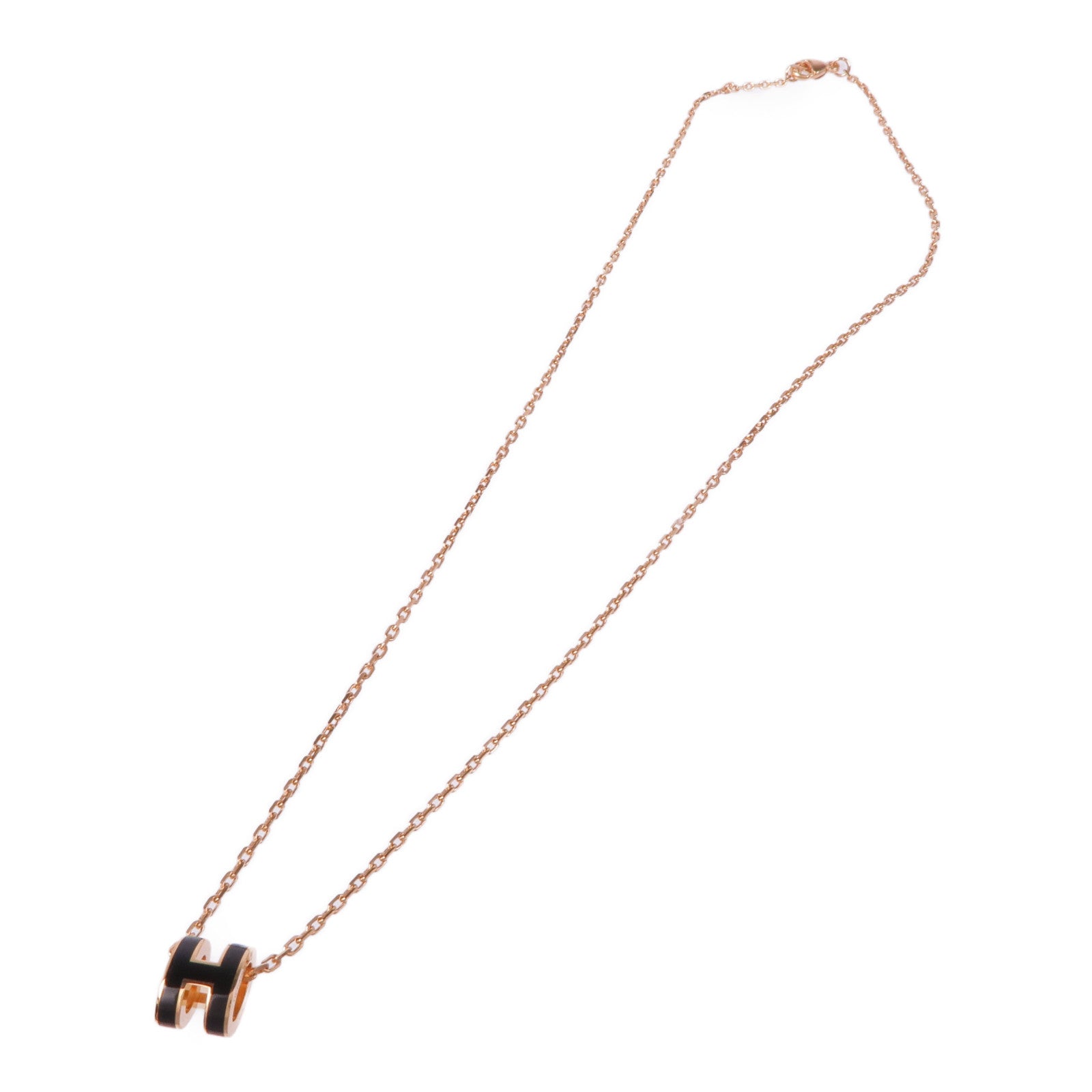 HERMES 金屬Pop H項鍊Noir