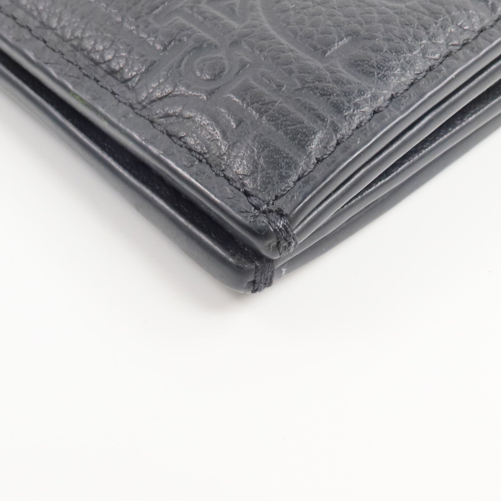 Dior 牛皮皮革Vertical Bifold Wallet錢包
