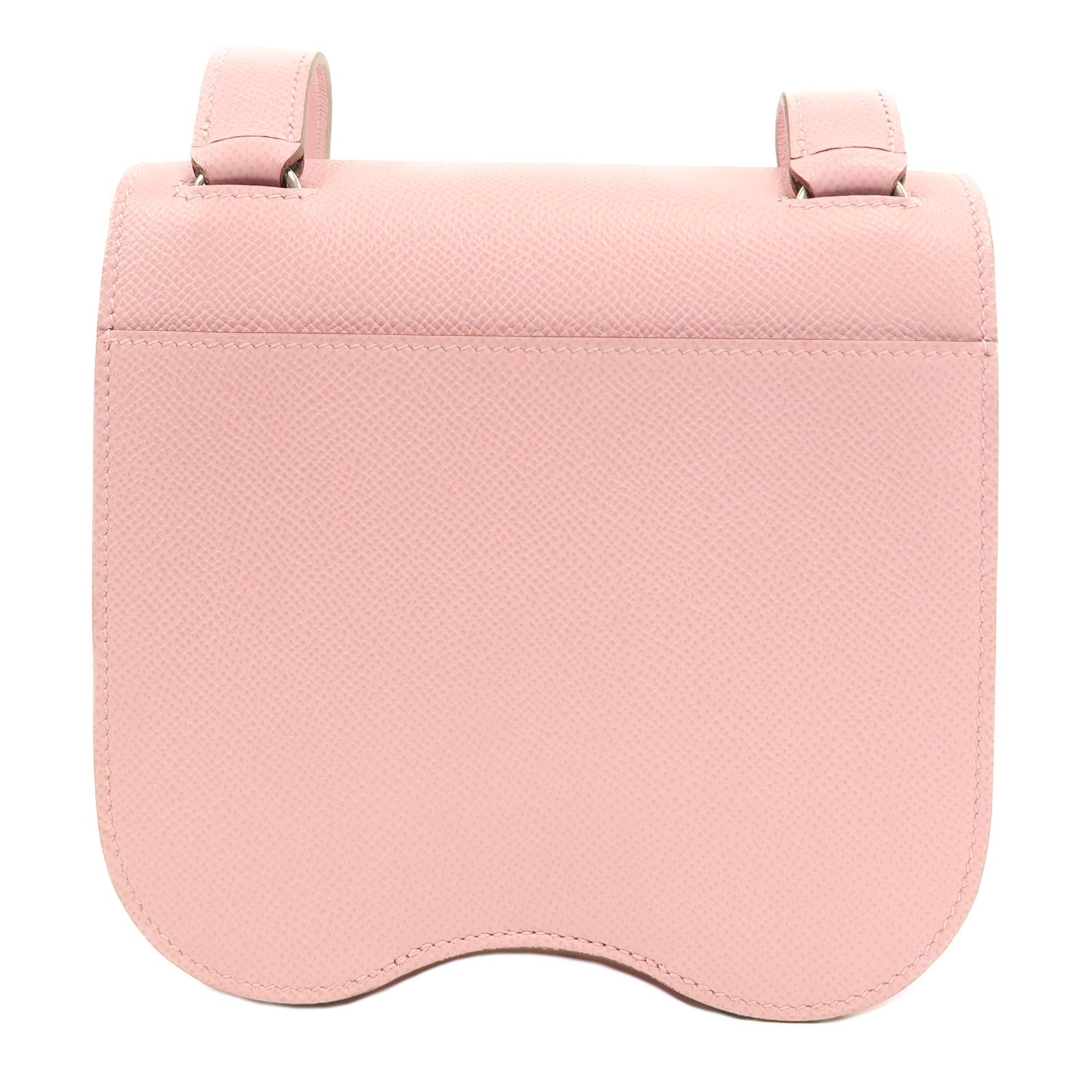 HERMES【激減優惠】 Epsom皮革Della銀扣肩背袋葵錦紫色