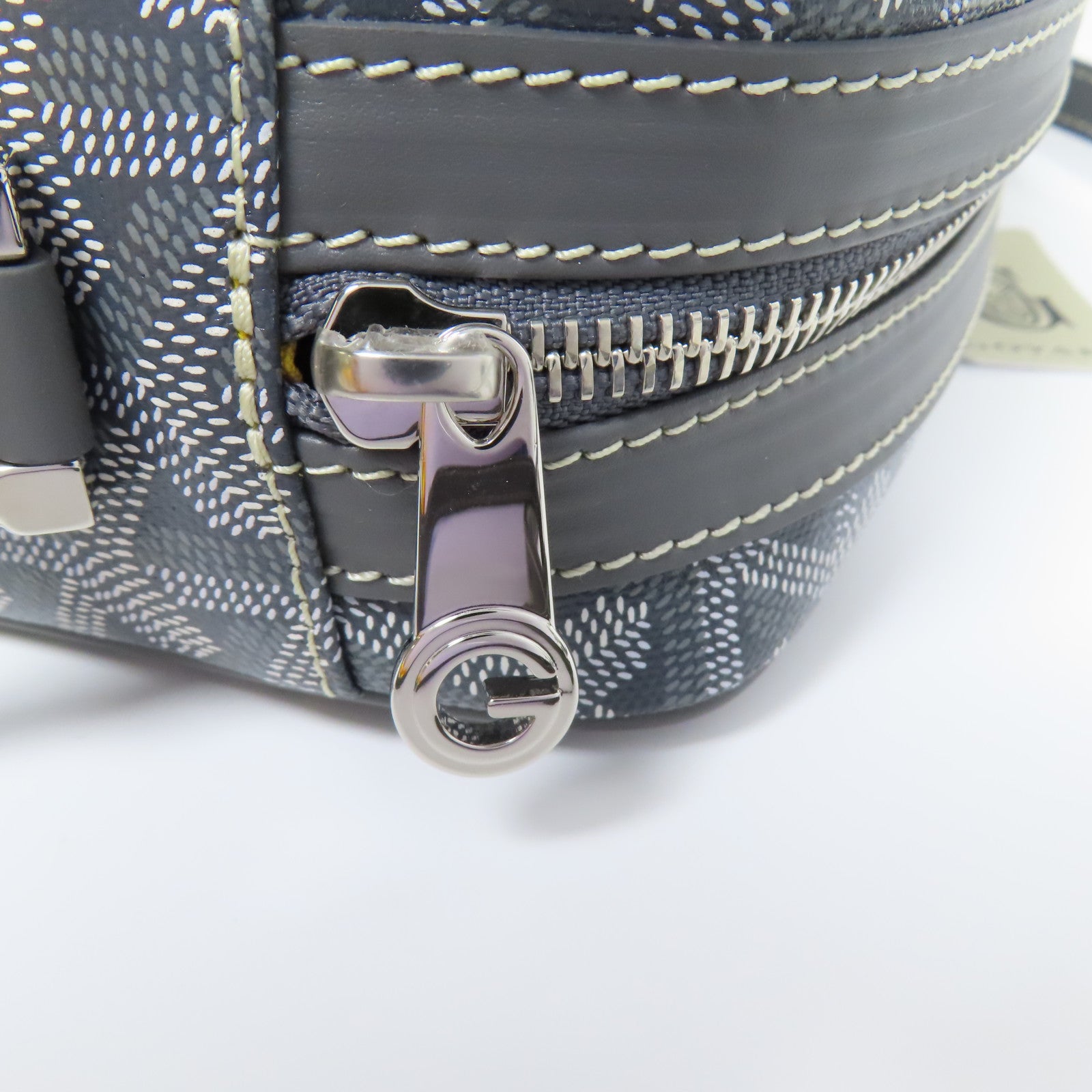 GOYARD 塗層帆布Sac Cap Vert銀扣肩背袋