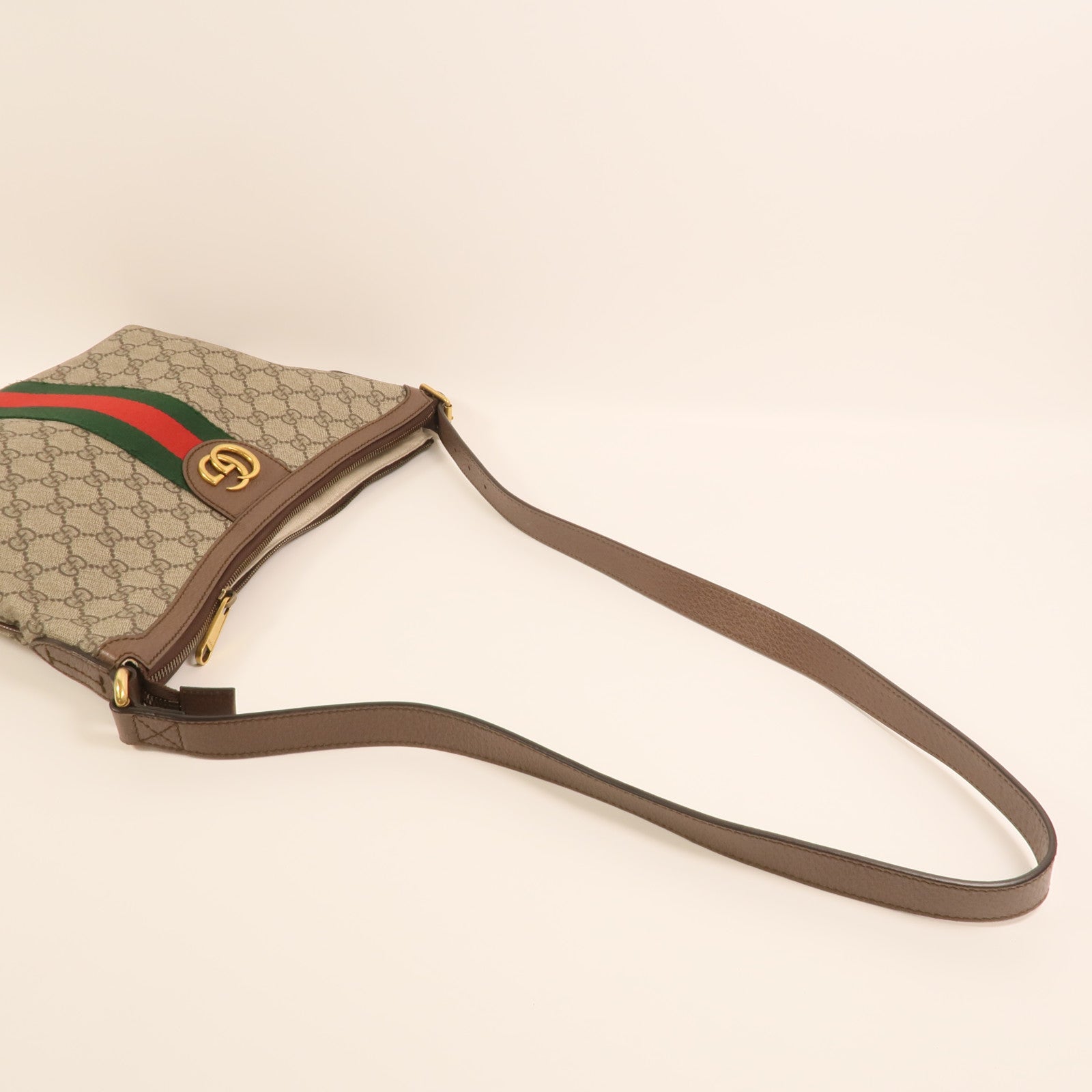GUCCI 塗層帆布Ophidia GG Small金扣肩背袋