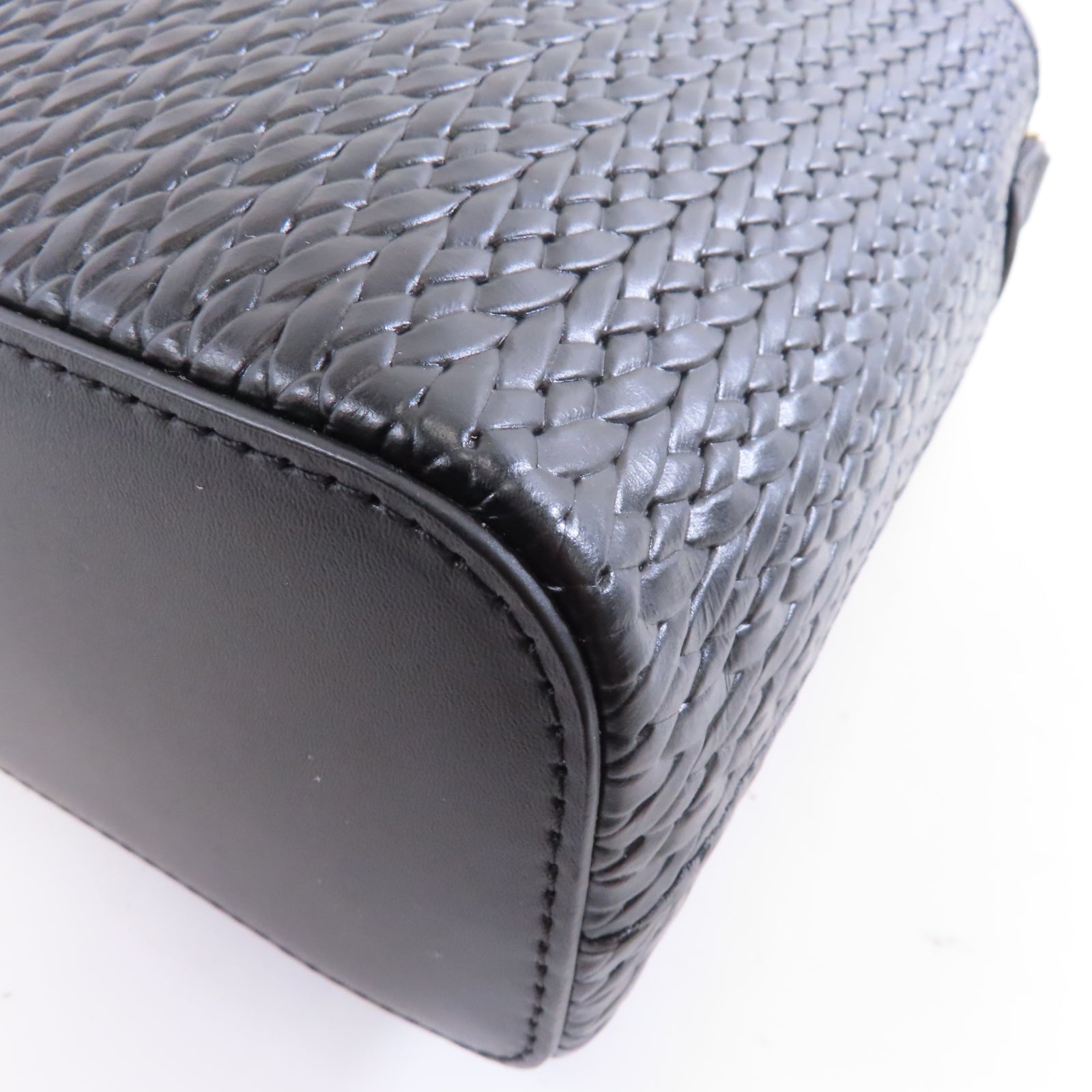 Furla 牛皮皮革2way Shoulder Bag金扣手挽肩背兩用袋黑色
