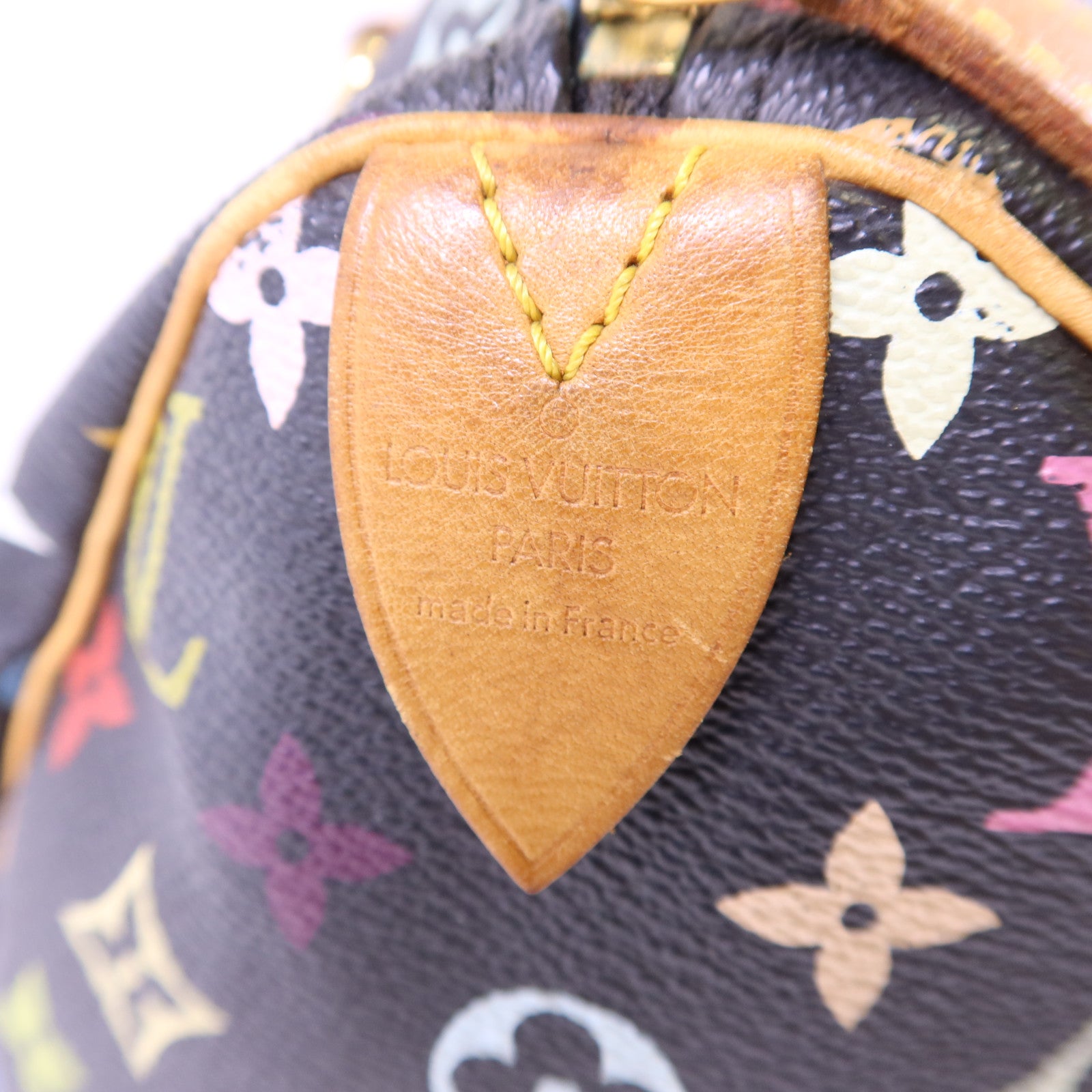 LOUIS VUITTON Monogram Multicolore Speedy 30金扣手挽袋