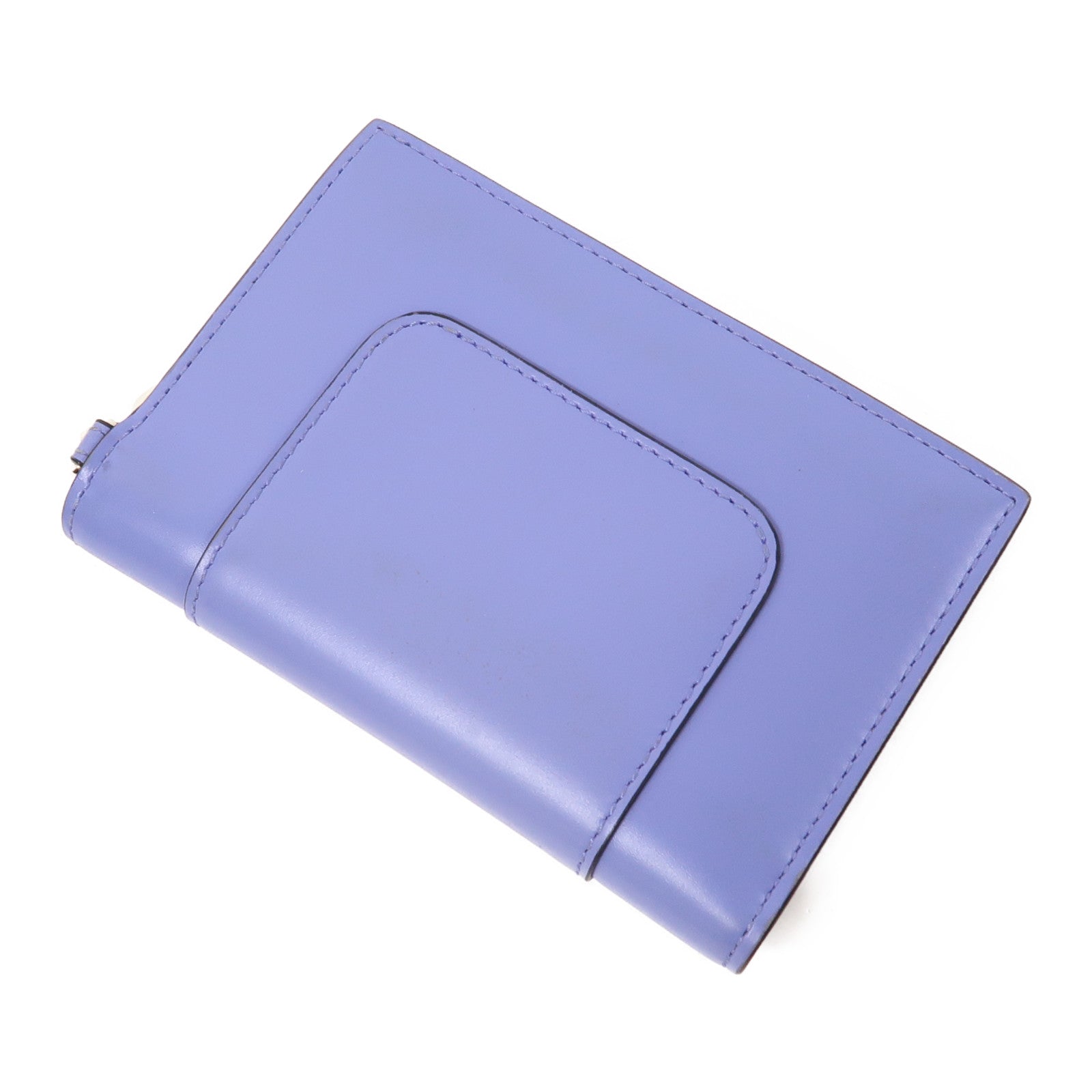 BVLGARI 牛皮皮革Card Case金扣卡片套紫色