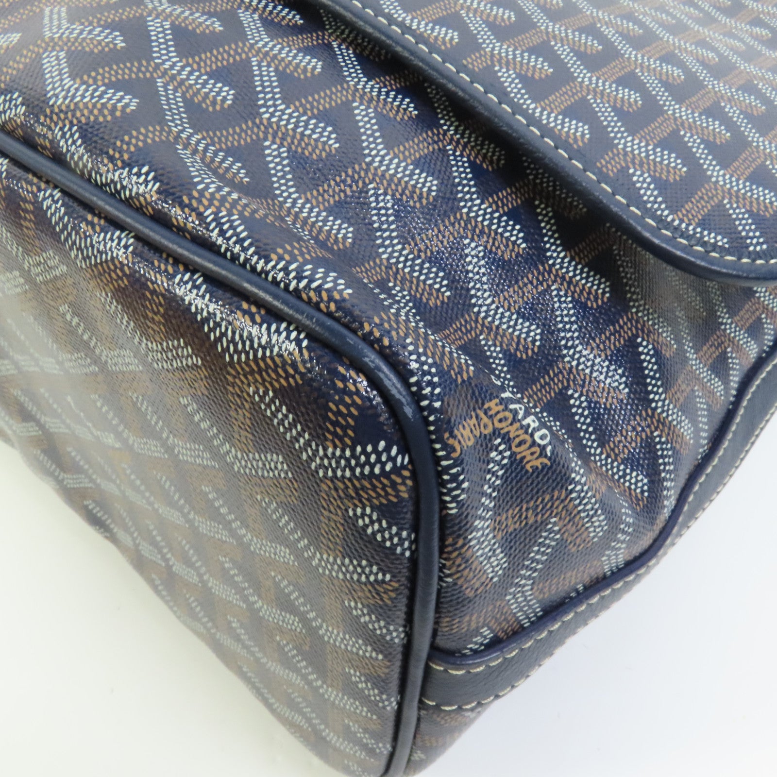 GOYARD 塗層帆布Capetien MM Messenger銀扣肩背袋