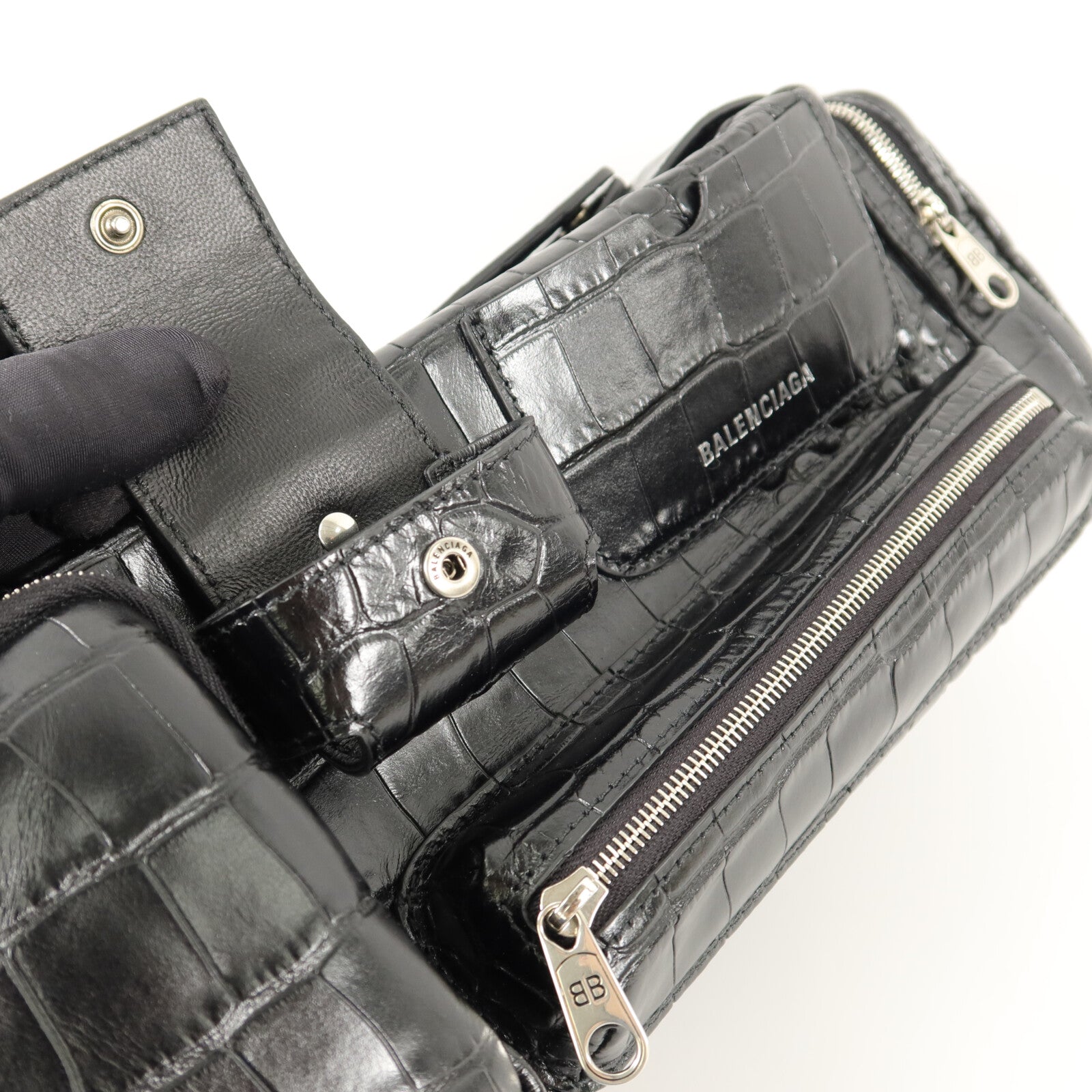 BALENCIAGA 牛皮皮革SuperBusy Sling Bag肩背袋