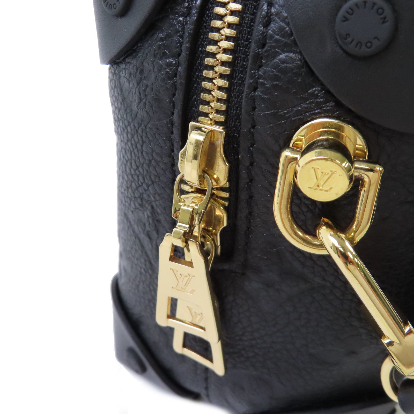 LOUIS VUITTON Monogram Empreinte Petite Malle Souple 2Way Shoulder Bag金扣手挽肩背兩用袋黑色