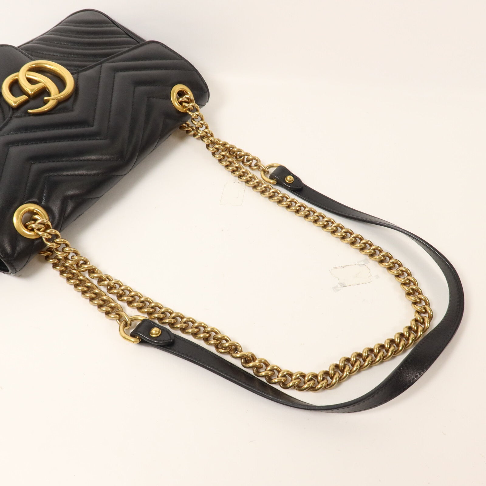 GUCCI 牛皮皮革GG Marmont Shoulder Bag鏈帶肩背袋