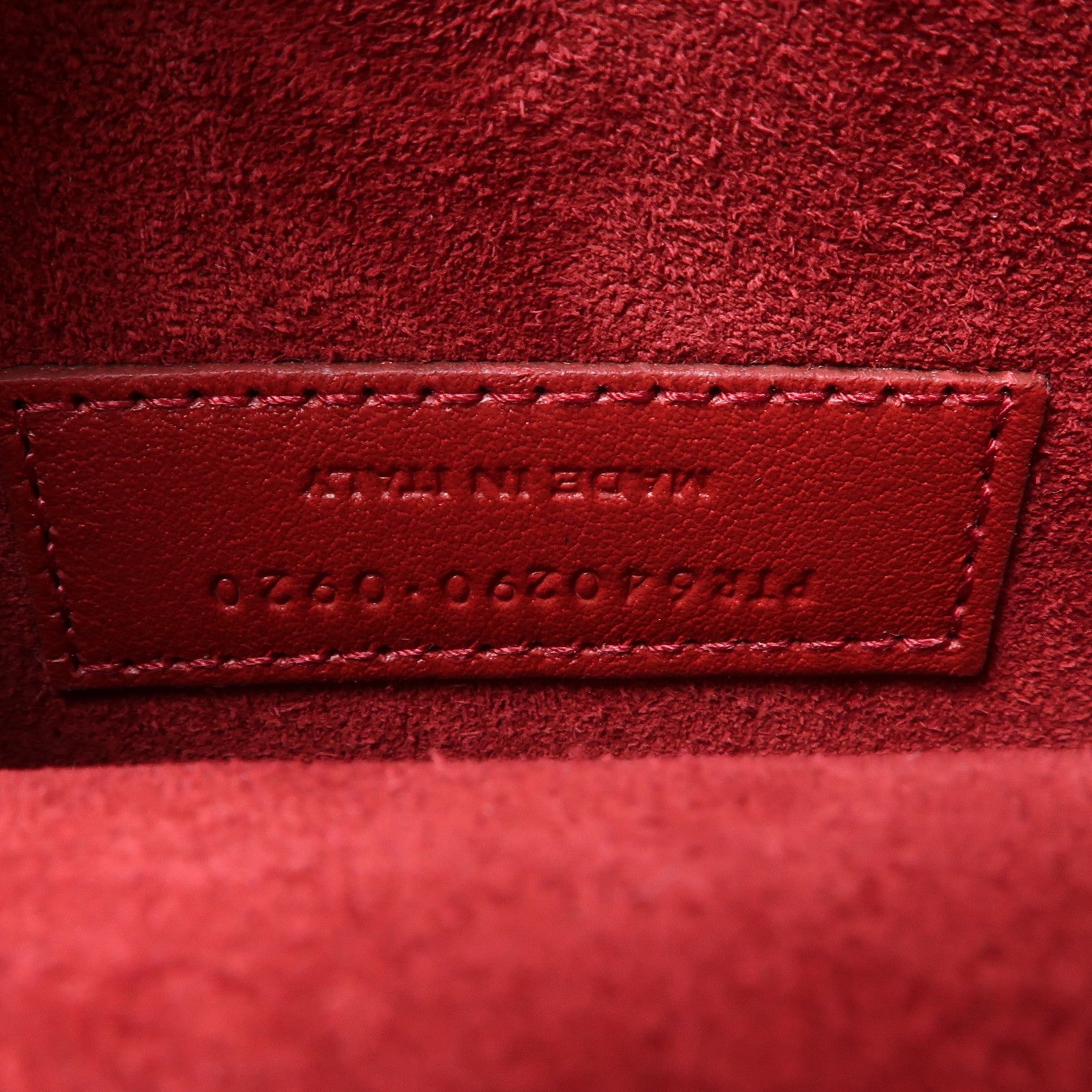 SAINT LAURENT 牛皮皮革Elise金扣鏈帶肩背袋紅色